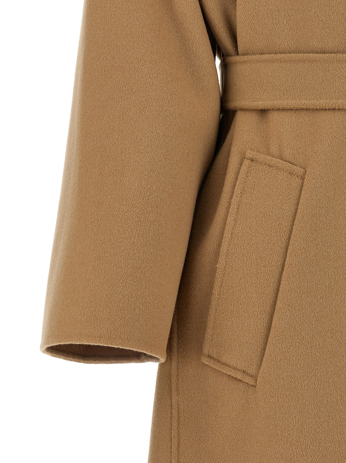 Max Mara Beige Virgin Wool Coat - Timeless Luxury for the Discerning