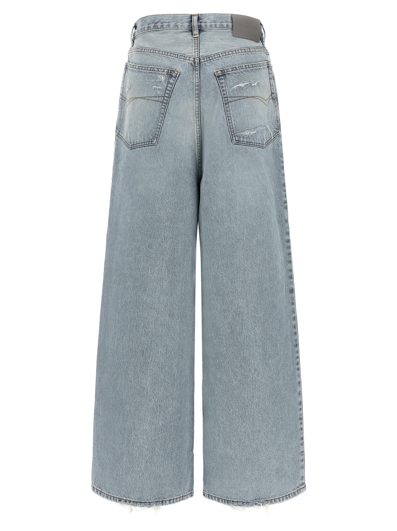 Balenciaga Blue Cotton Relaxed Fit Jeans - Luxury Denim Redefined