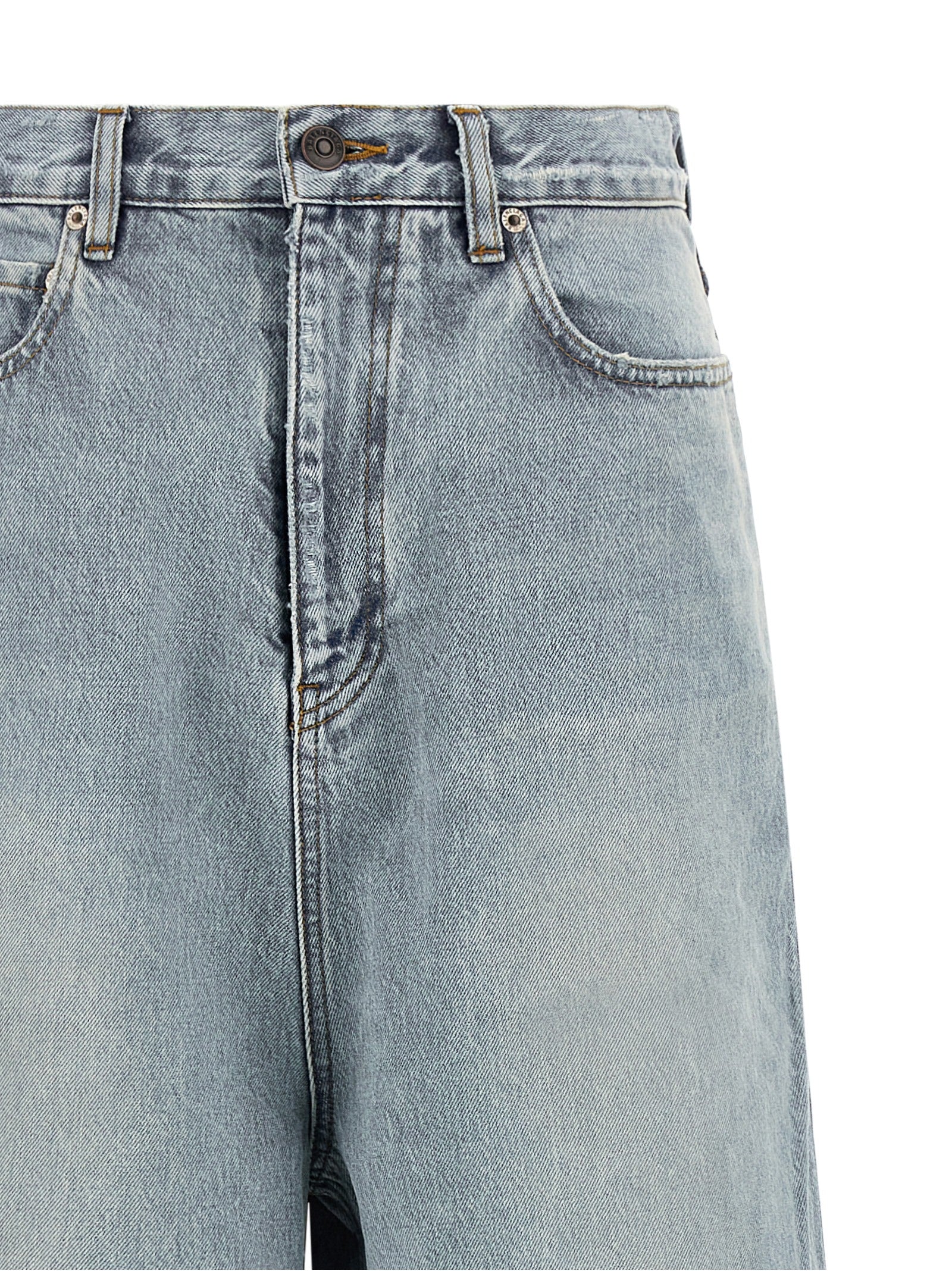 Balenciaga Blue Cotton Relaxed Fit Jeans - Luxury Denim Redefined