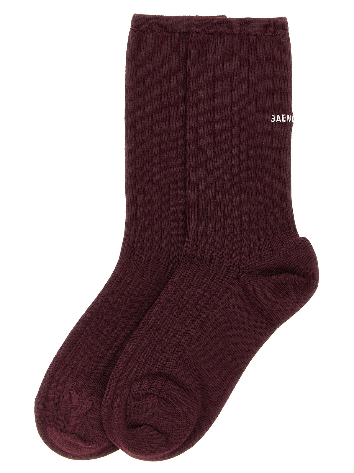 Balenciaga Bordeaux Wool Socks - Elevate Your Luxury Wardrobe