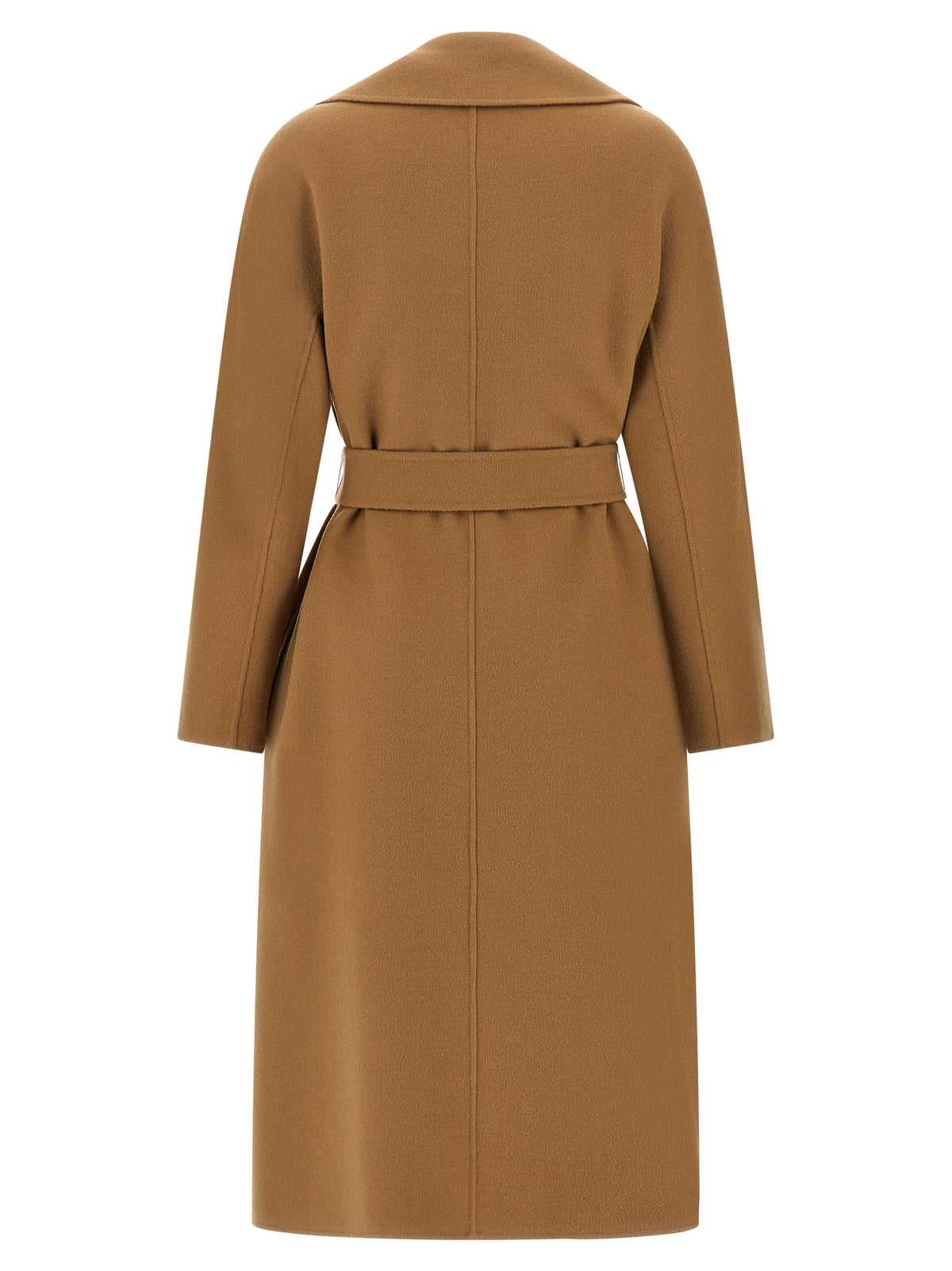 Max Mara Beige Virgin Wool Coat - Timeless Luxury Elegance