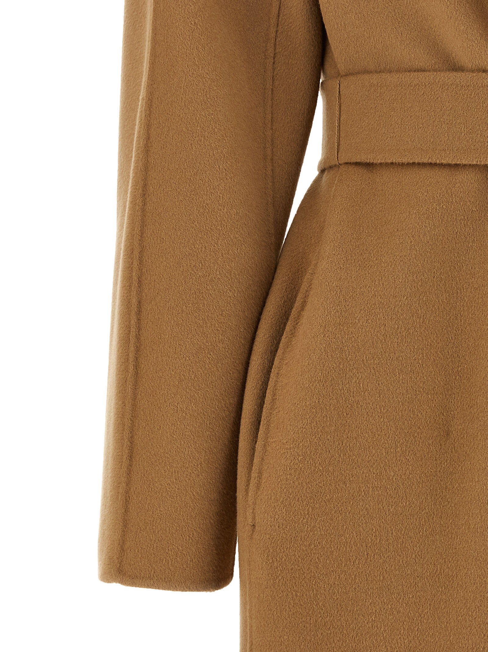 Max Mara Beige Virgin Wool Coat - Timeless Luxury Elegance