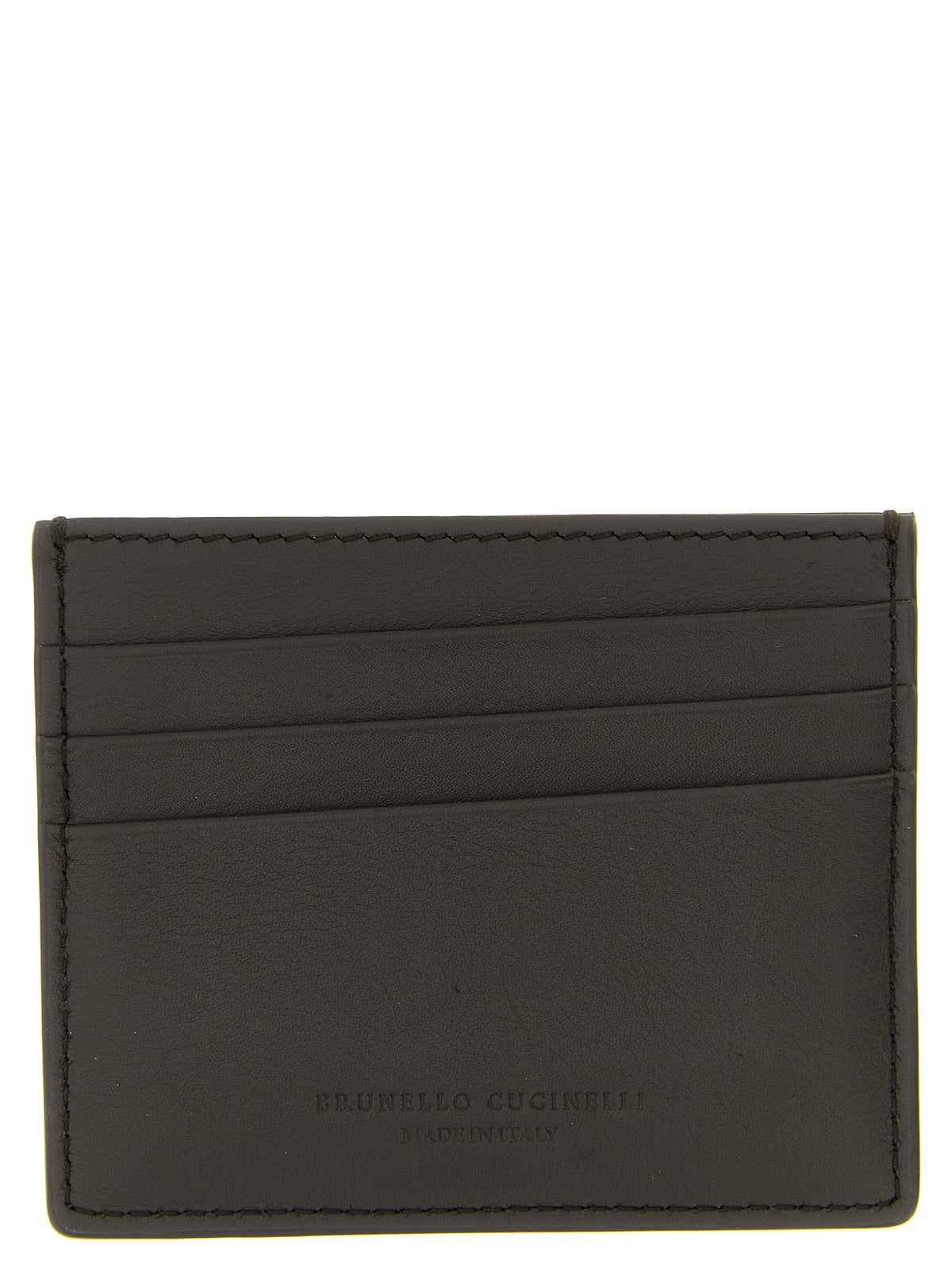 Brunello Cucinelli Black Calfskin Cardholder - Luxury Redefined
