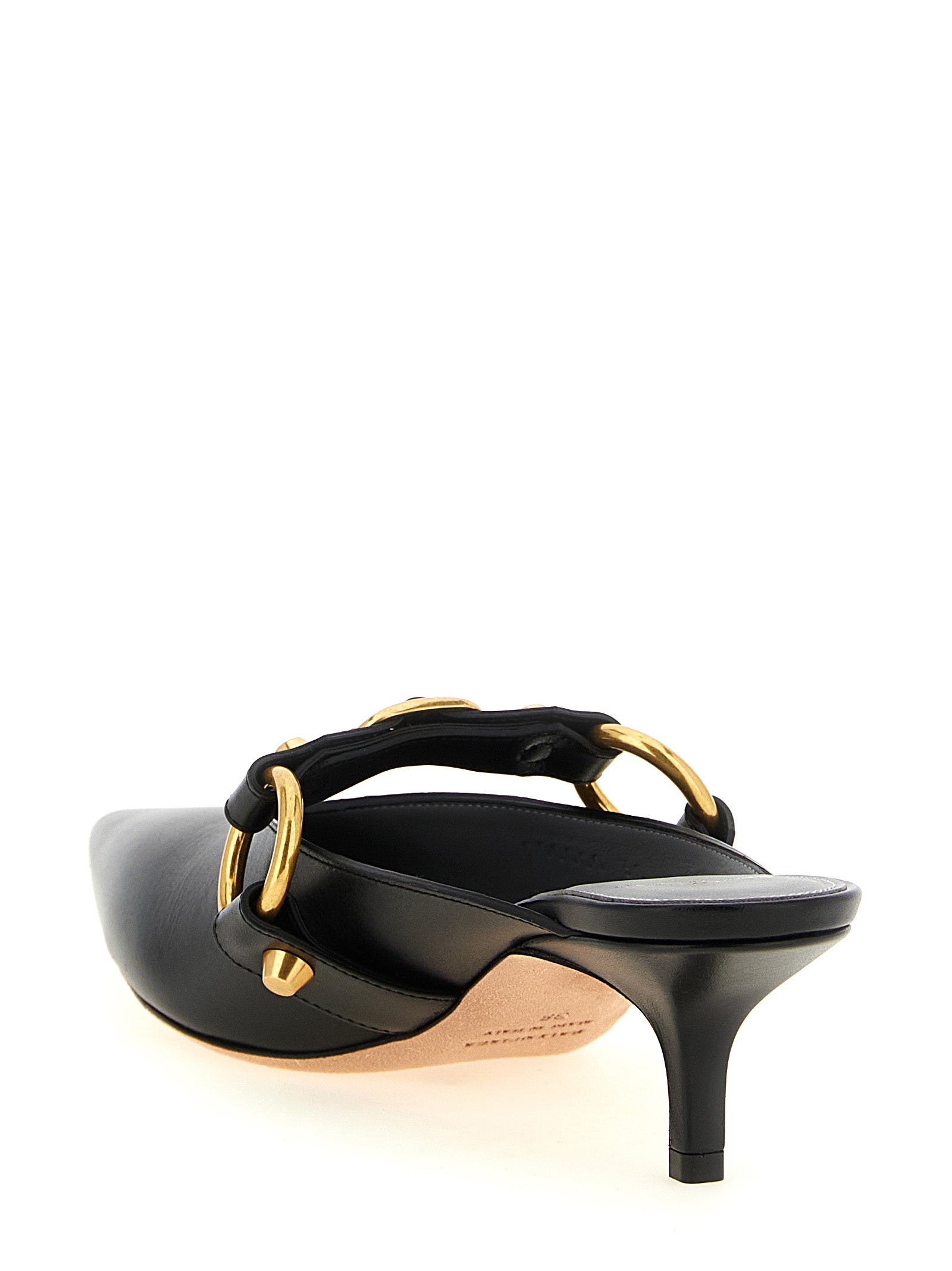 Balenciaga Black Calfskin Mid Heel Pumps