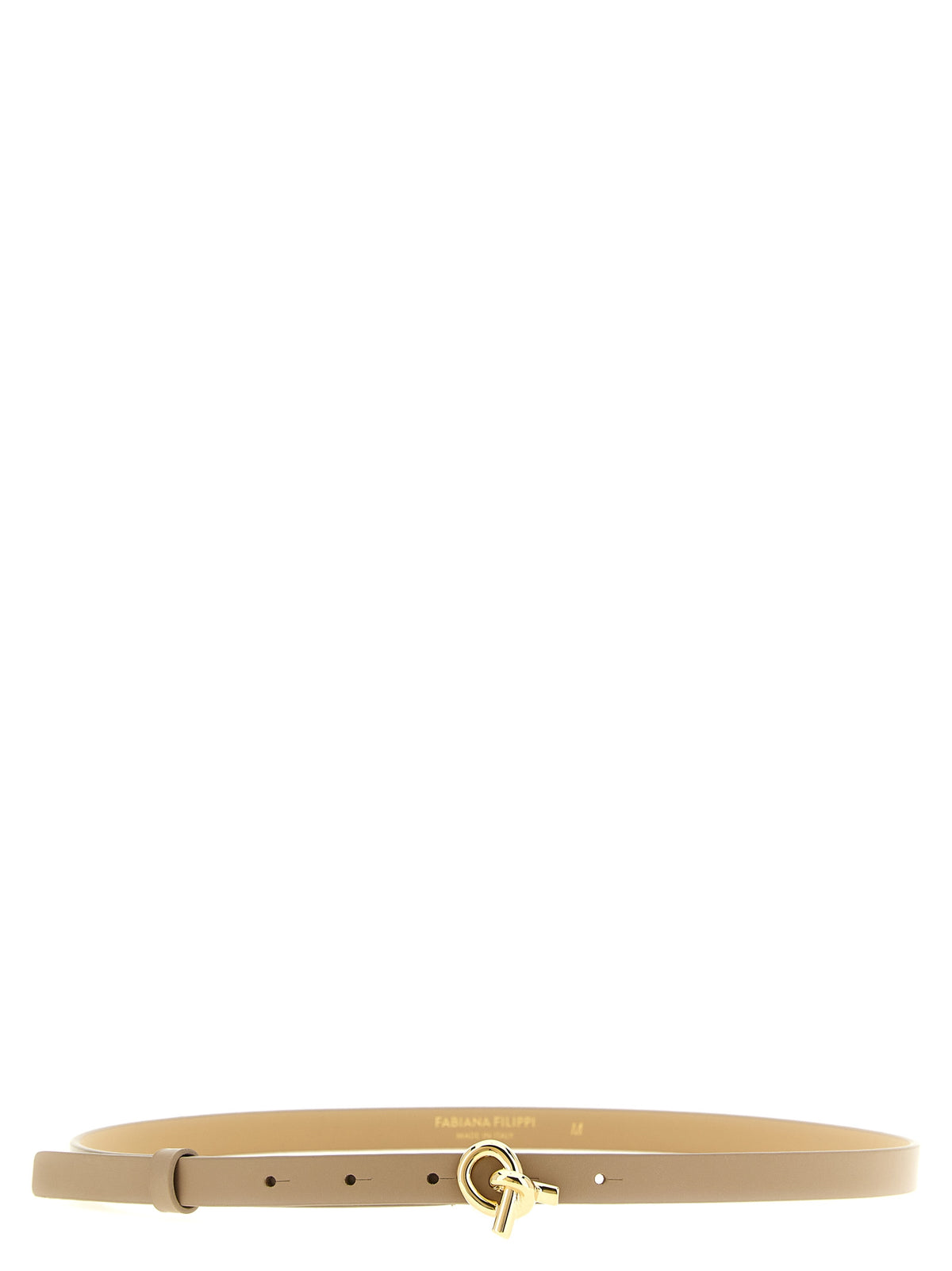 Discover the Fabiana Filippi Beige Leather Thin Belt, a symbol of Italian craftsmanship and timeless elegance, perfect for elevating any ensemble with luxurious sophistication.