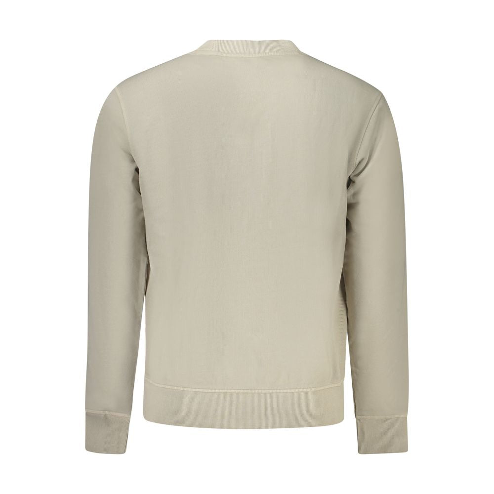 Elevate your wardrobe with the Hugo Boss Beige Cotton Men Sweater, a luxurious blend of comfort and sophistication, perfect for the discerning individual.