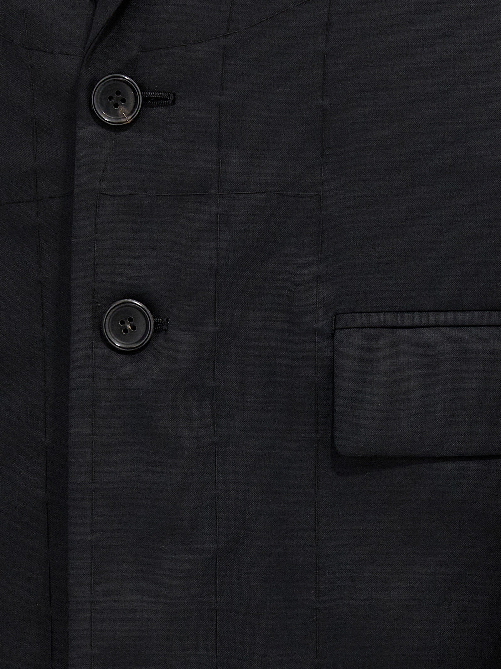 Junya Watanabe Black Wool Coat