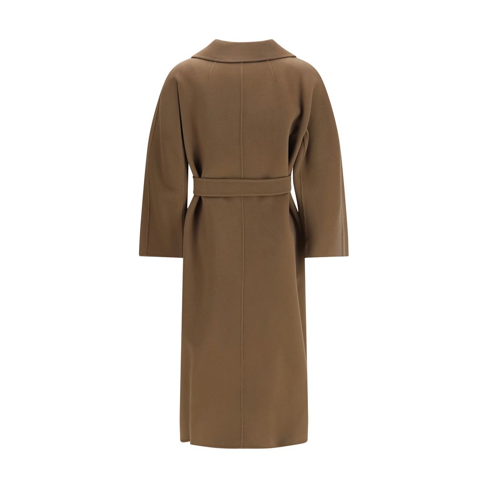 'S Max Mara Brown Wool Oves Aries Coat