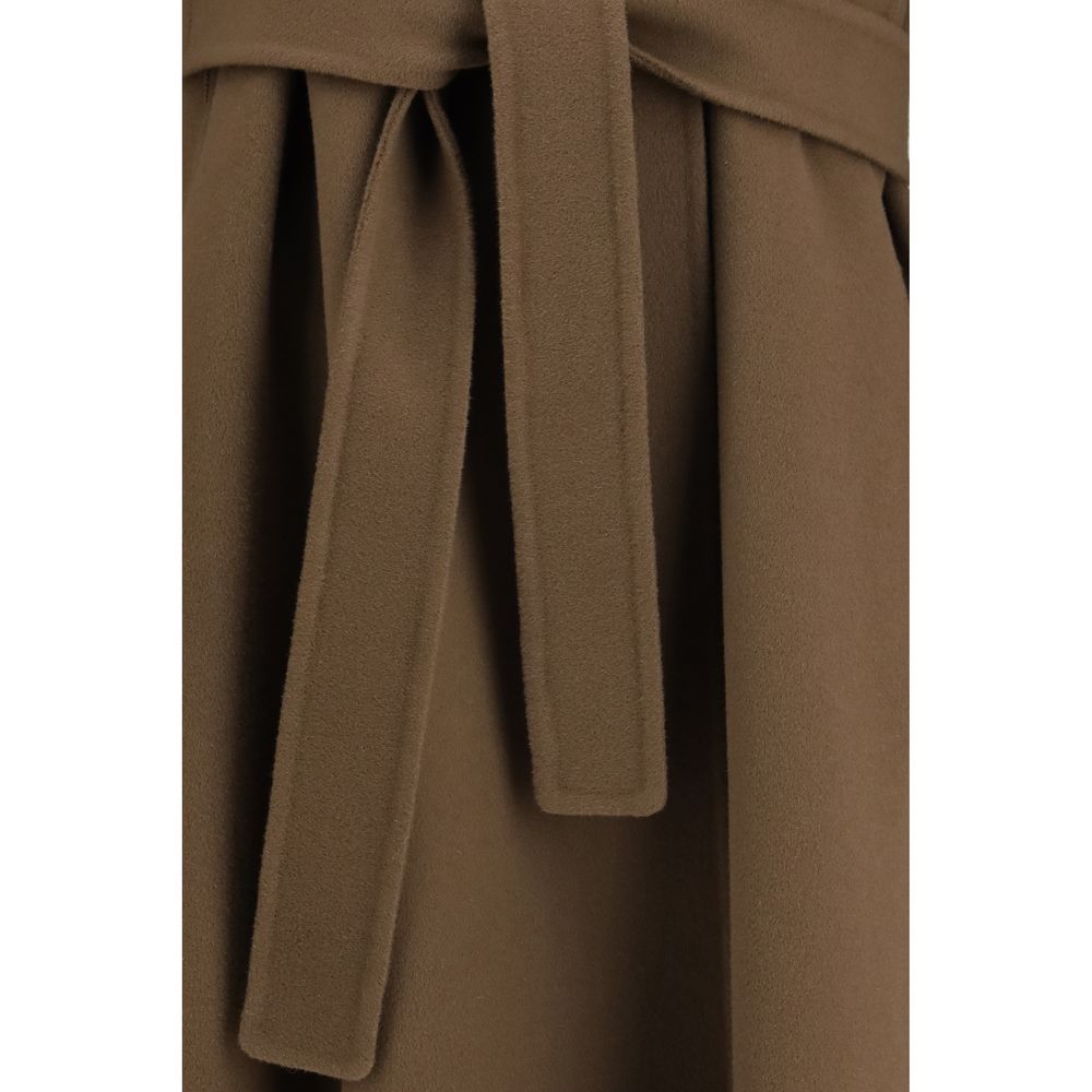 'S Max Mara Brown Wool Oves Aries Coat