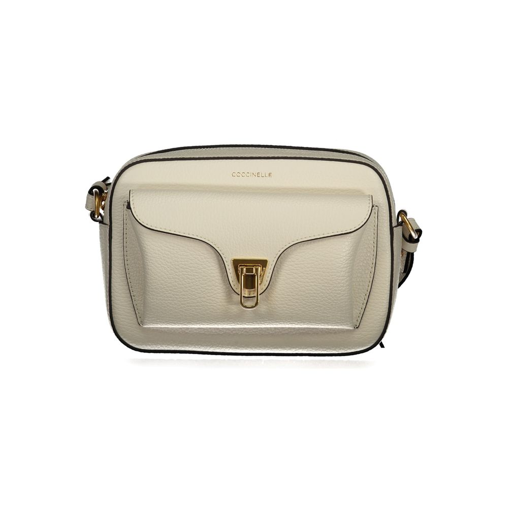 Coccinelle White Leather Women's Bag - Timeless Italian Elegance