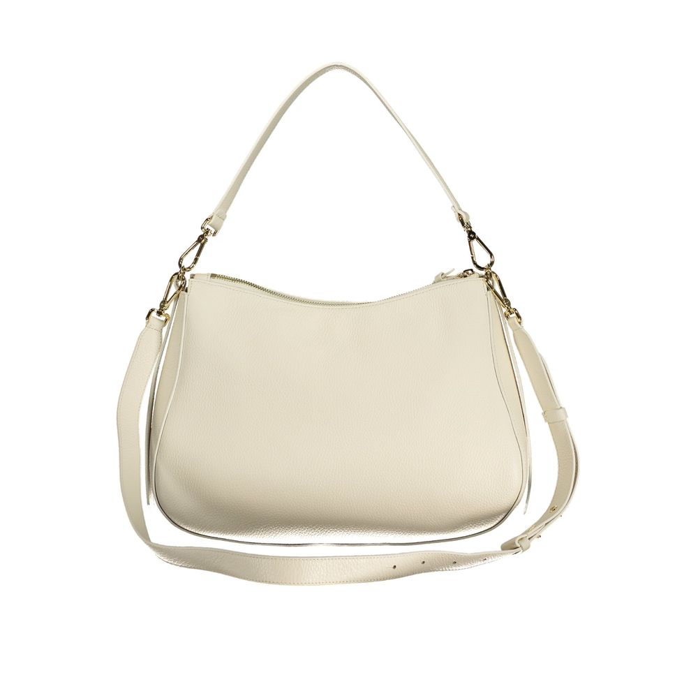 Coccinelle White Leather Handbag - Timeless Luxury Redefined