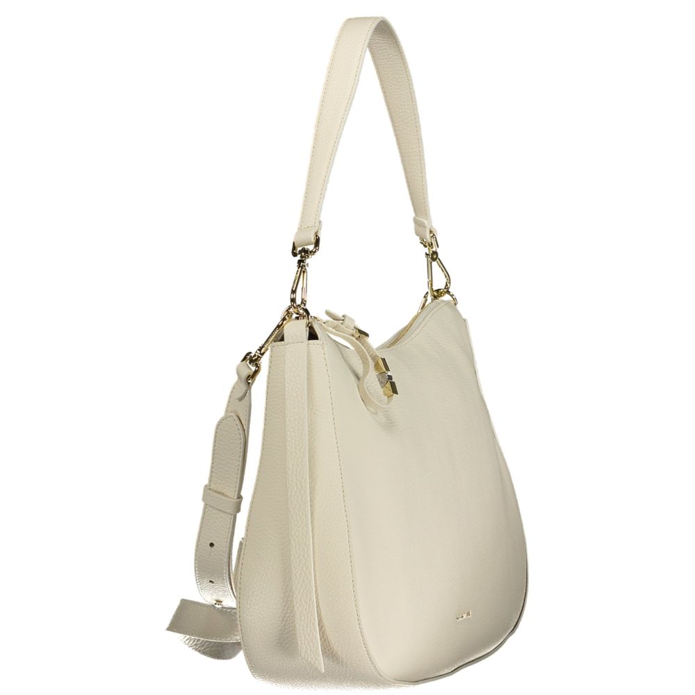 Coccinelle White Leather Handbag - Exquisite Luxury Accessory