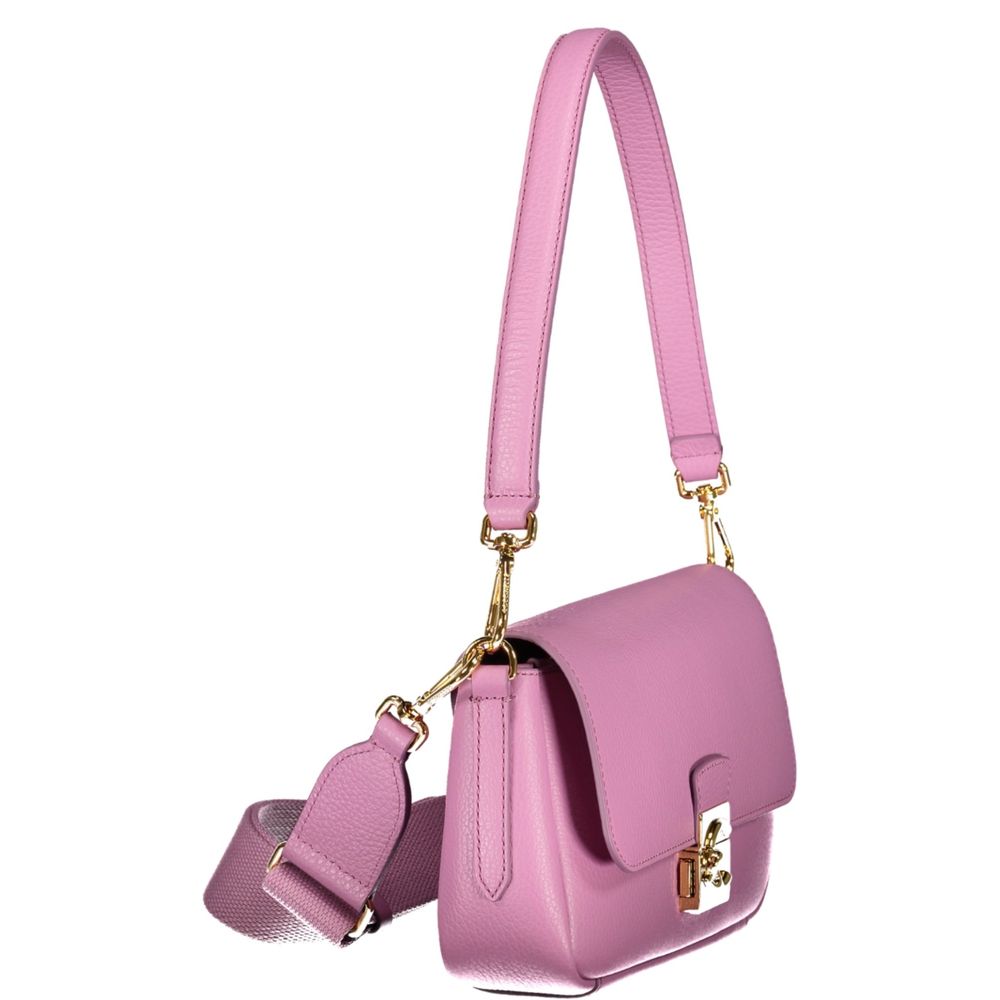 Coccinelle Purple Leather Handbag - Timeless Luxury Redefined