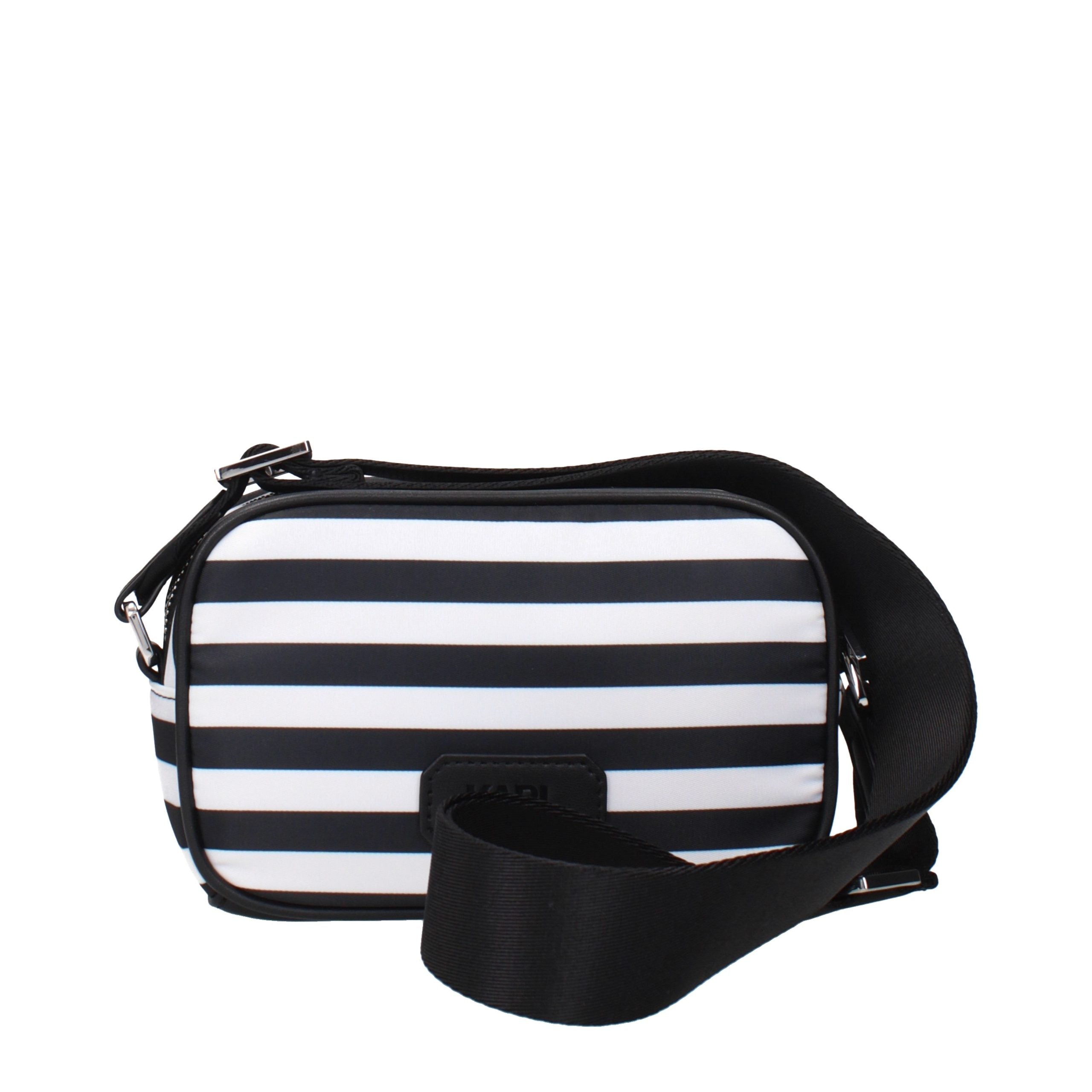 Karl Lagerfeld Black Fabric Crossbody Bag - Timeless Luxury Accessory