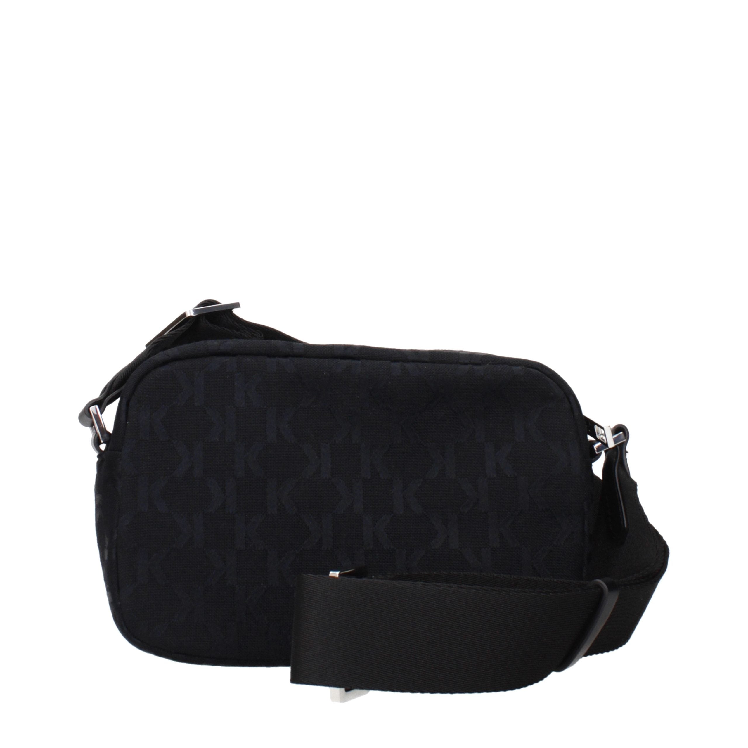 Karl Lagerfeld Black Fabric Crossbody Bag - Luxury Fashion Accessory