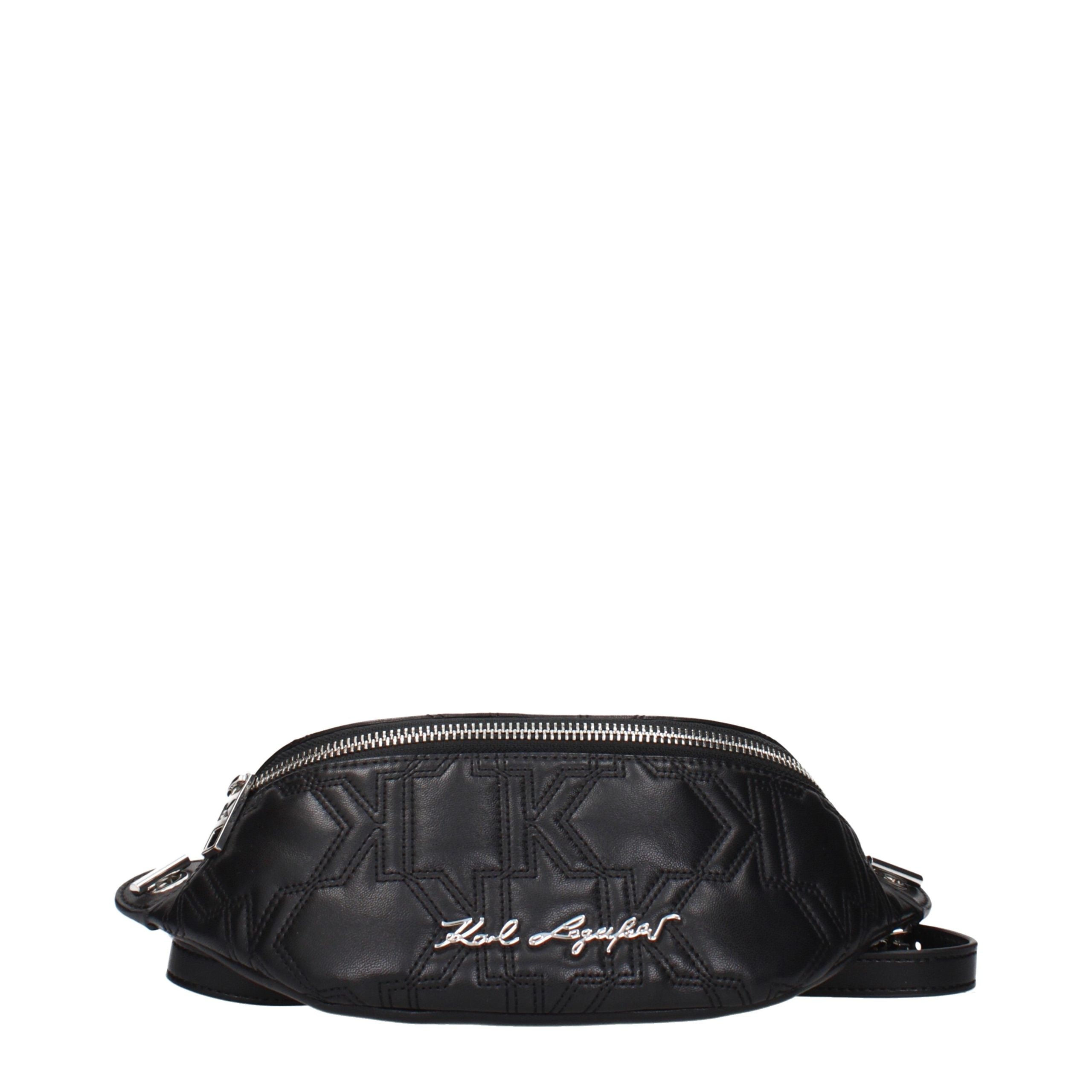 Karl Lagerfeld Black Leather Backpack - Timeless Luxury Accessory