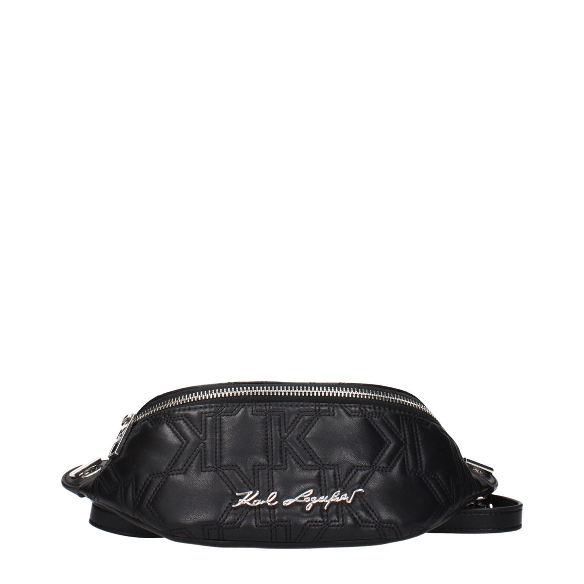 Karl Lagerfeld Black Leather Backpack - Exquisite Luxury Craftsmanship
