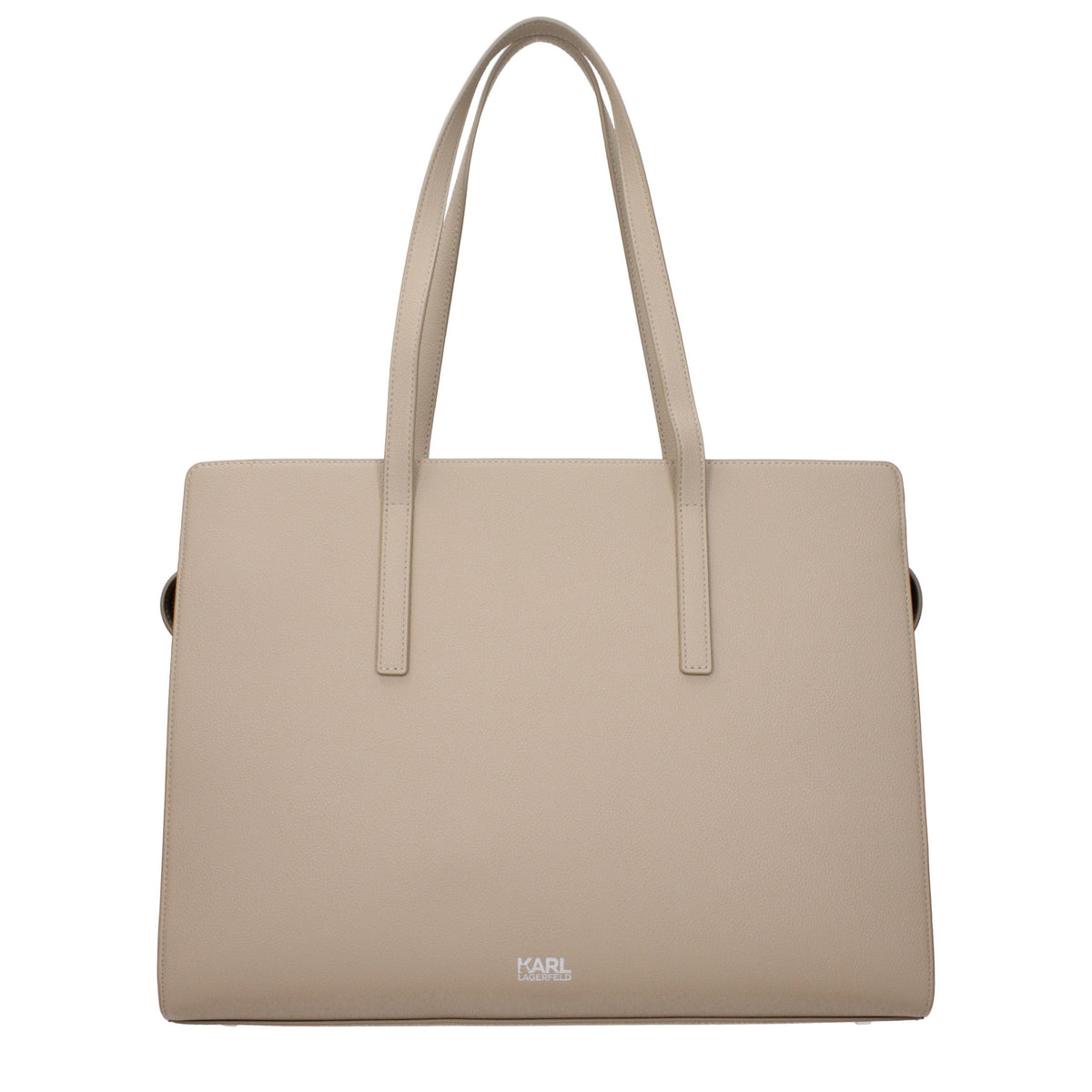 Discover the Karl Lagerfeld Beige Leather Shoulder Bag, a symbol of luxury and sophistication, crafted with exquisite leather for the discerning fashionista.