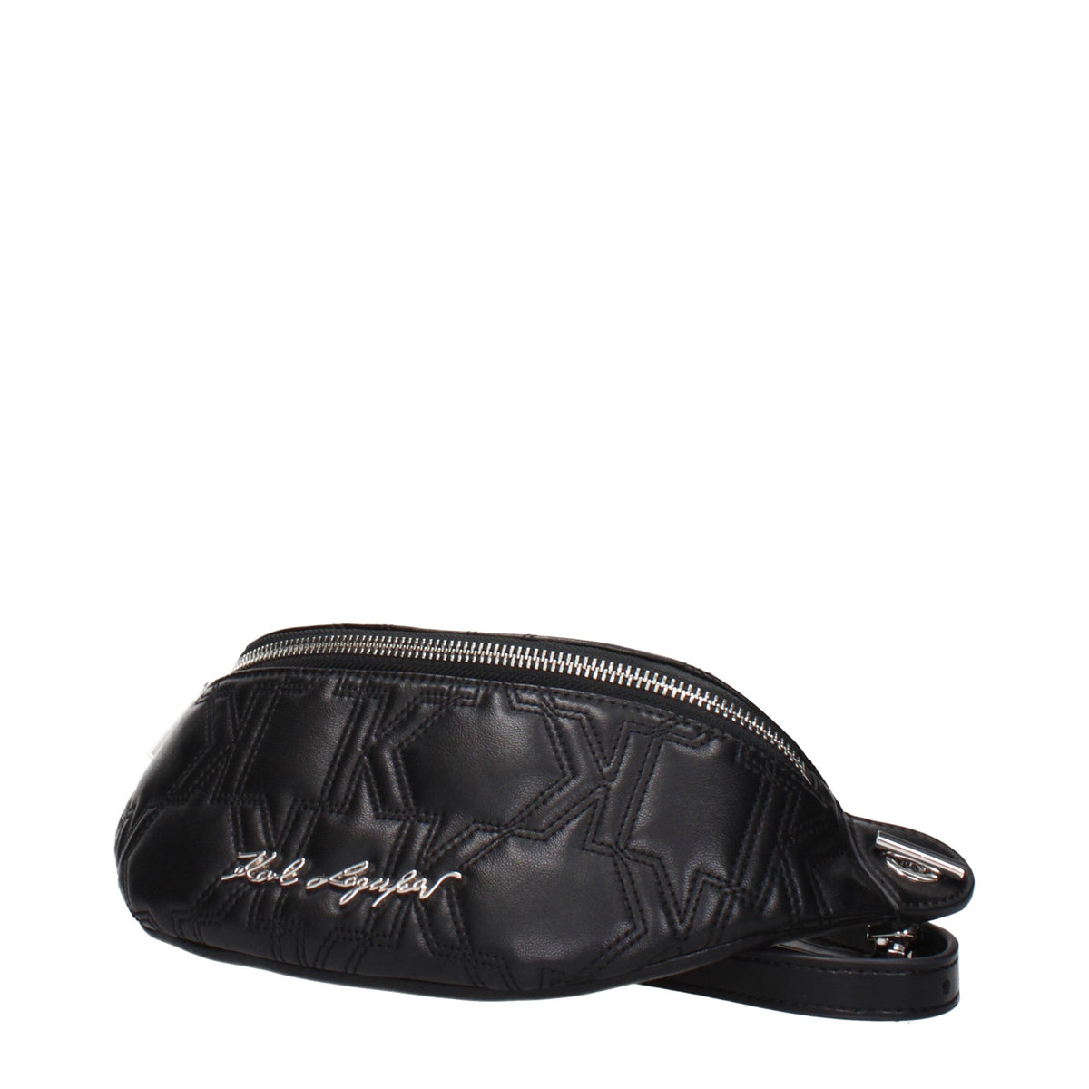 Karl Lagerfeld Black Leather Backpack - Exquisite Luxury for All
