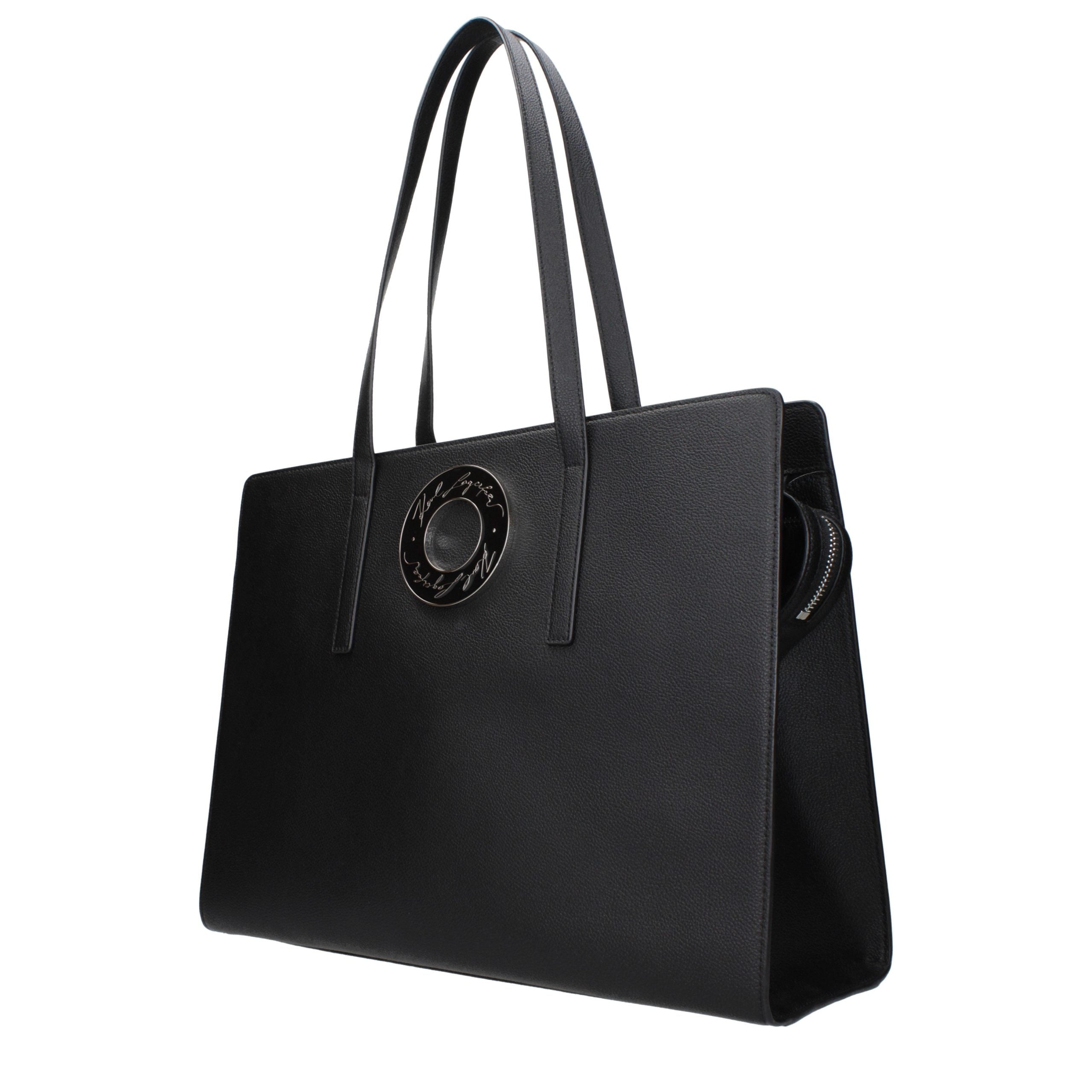 Discover the Karl Lagerfeld Black Leather Shoulder Bag, a luxurious embodiment of sophistication and elegance, crafted for those who appreciate timeless style.