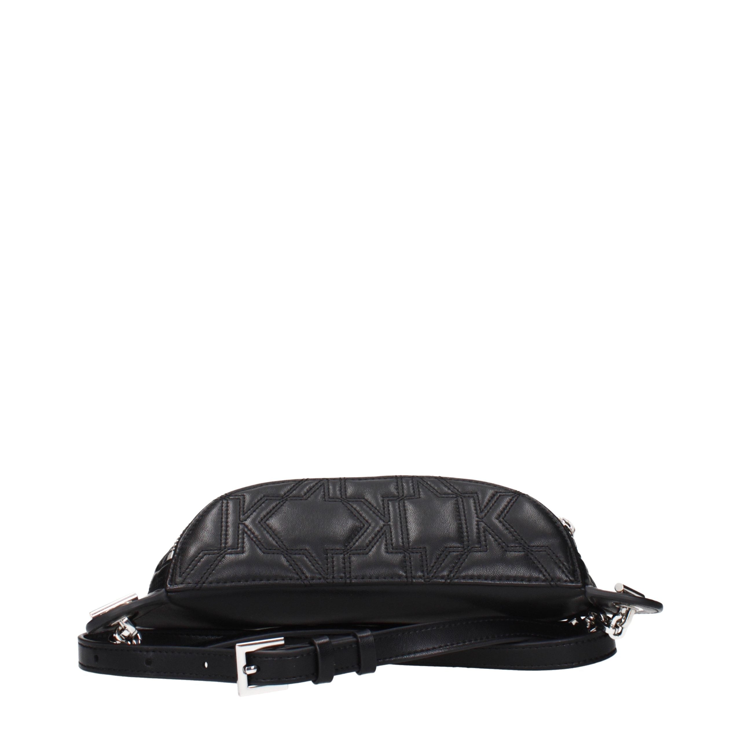 Karl Lagerfeld Black Leather Backpack - Exquisite Haute Couture Elegance