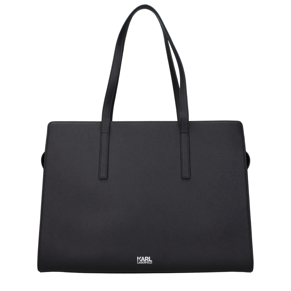 Indulge in the Karl Lagerfeld Black Leather Shoulder Bag, a luxurious blend of exquisite craftsmanship and timeless elegance, perfect for elevating any ensemble.