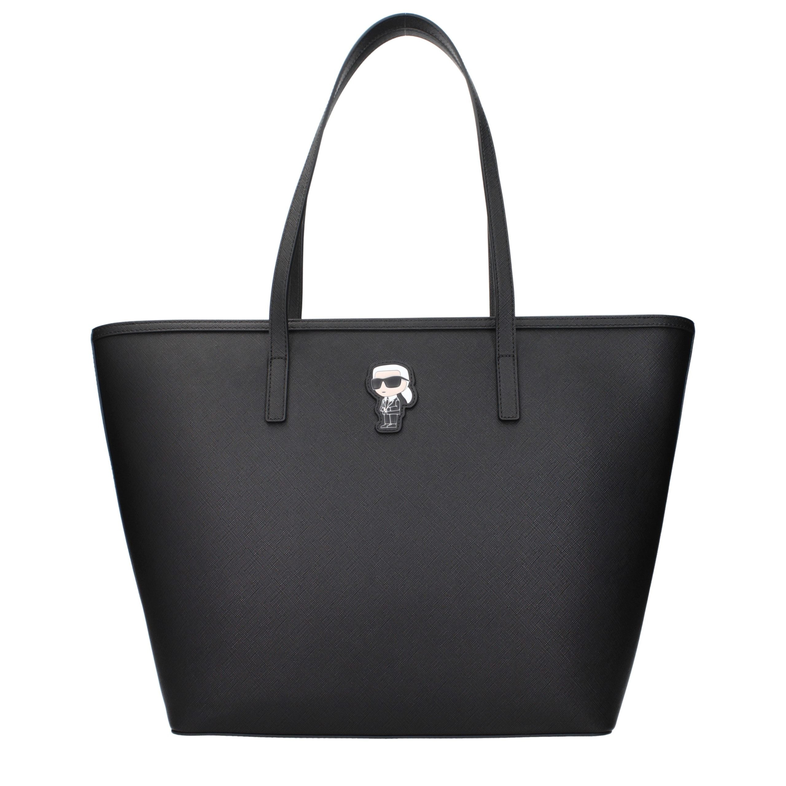 Karl Lagerfeld Black Polyethylene Shoulder Bag - Exquisite Luxury