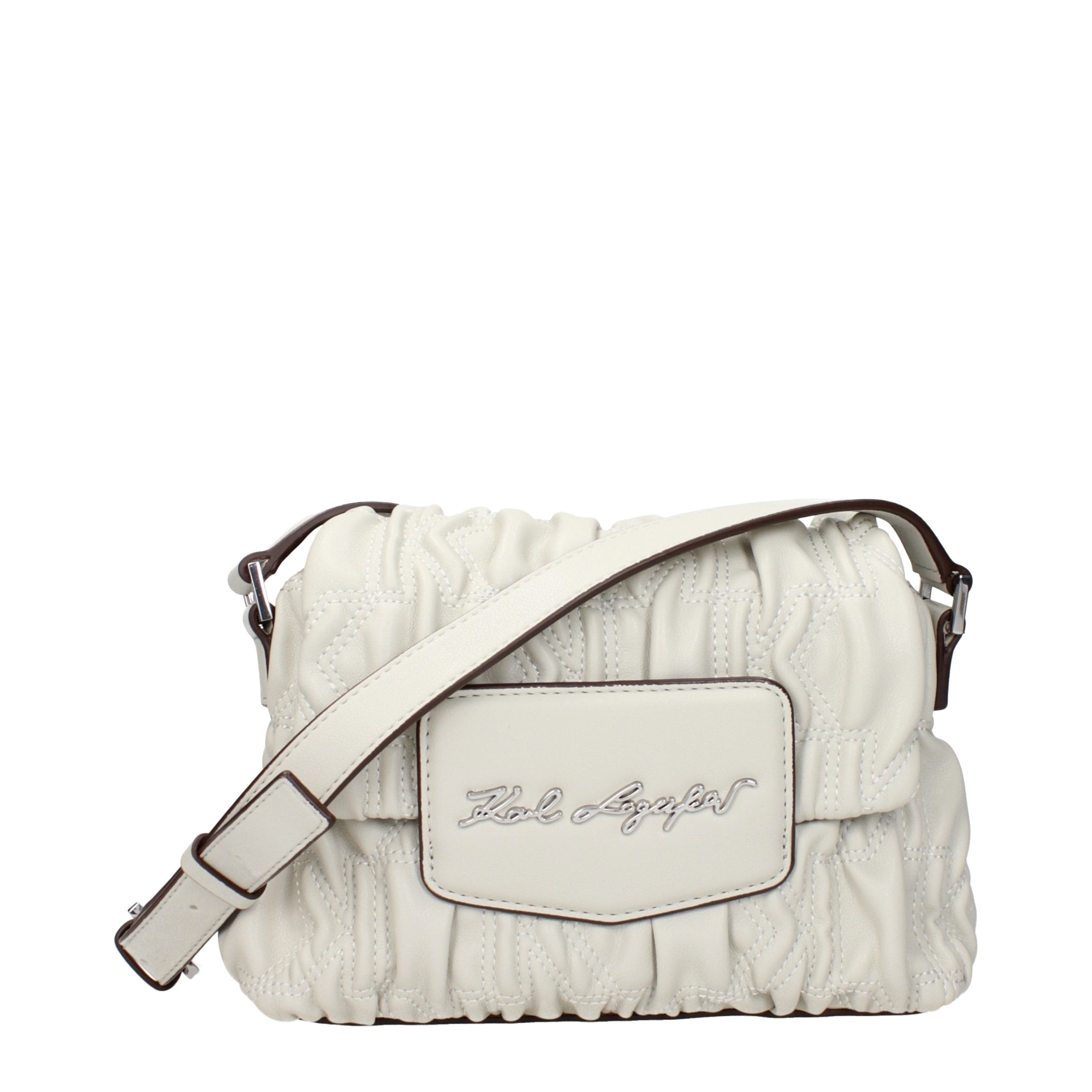 Karl Lagerfeld Gray Polyester Crossbody Bag - Timeless Luxury