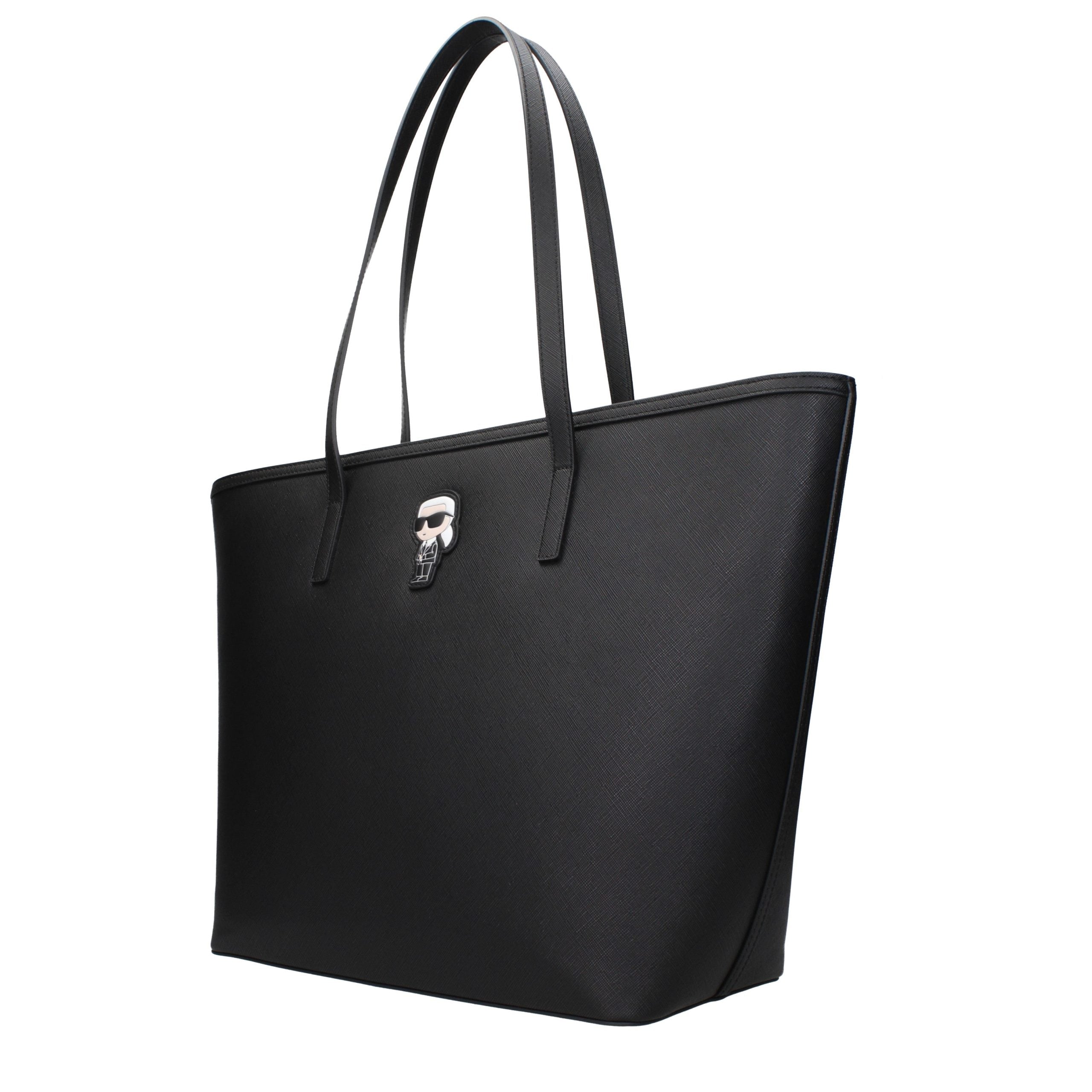 Karl Lagerfeld Black Polyethylene Shoulder Bag - Timeless Luxury