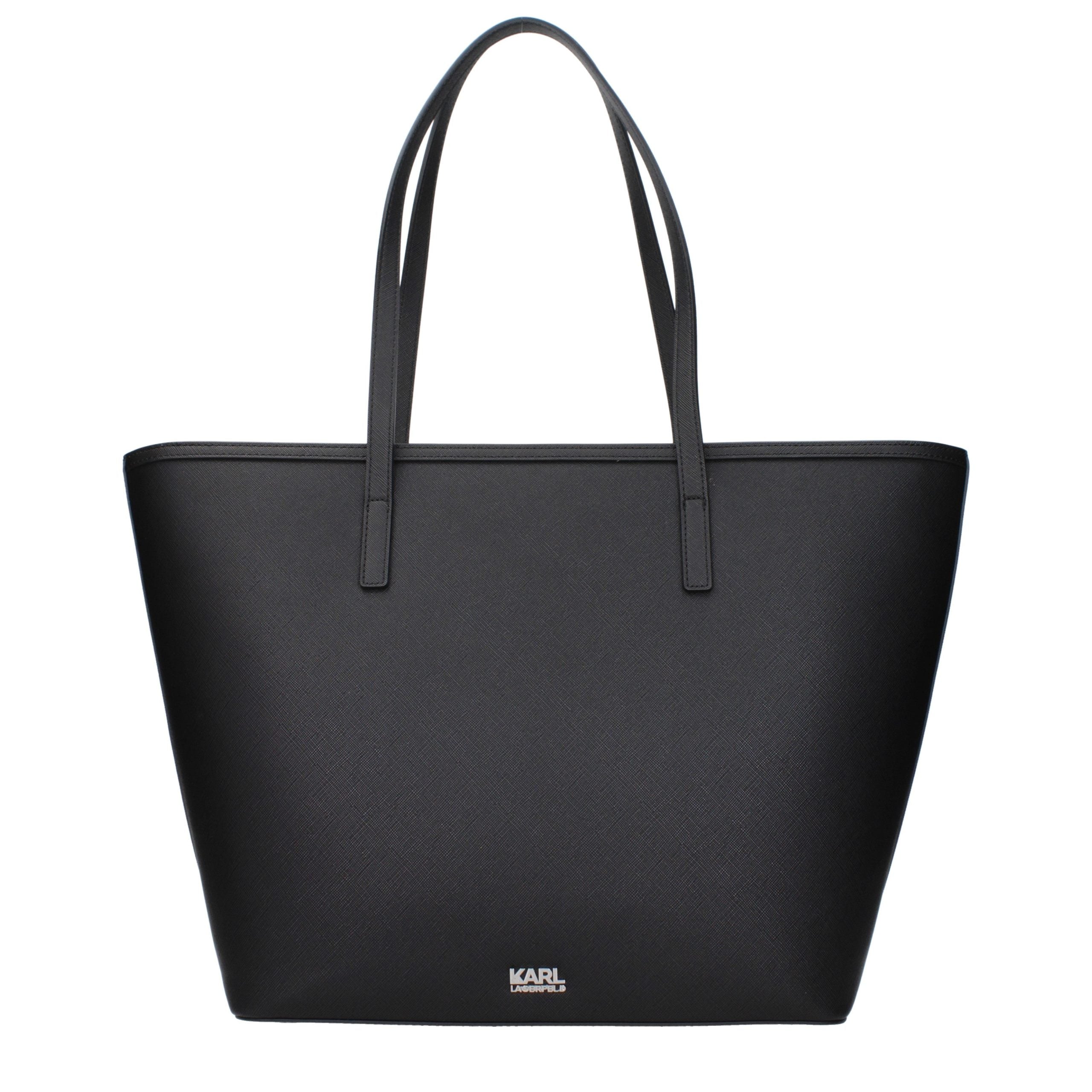 Karl Lagerfeld Black Polyethylene Shoulder Bag - Timeless Luxury