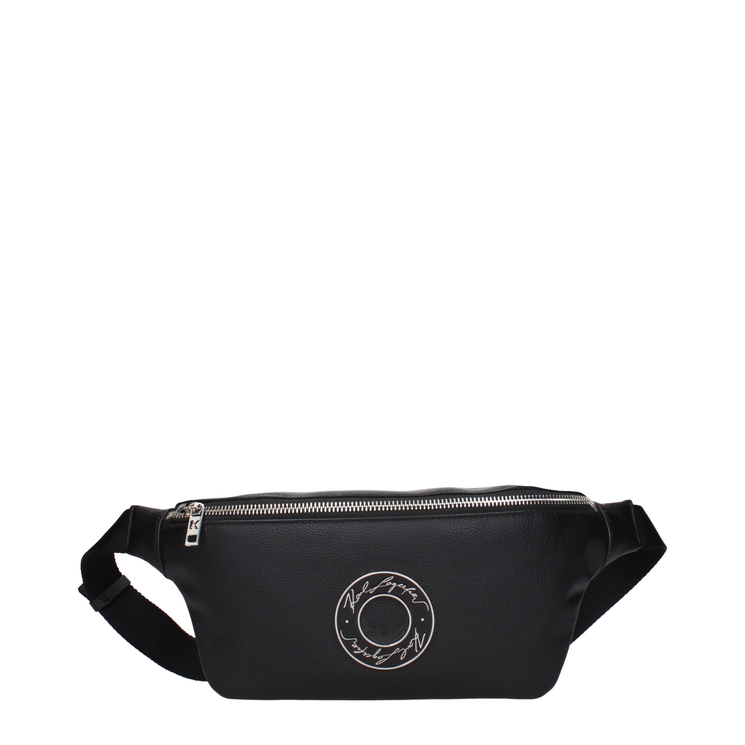 Karl Lagerfeld Black Leather Backpack - Timeless Luxury Accessory
