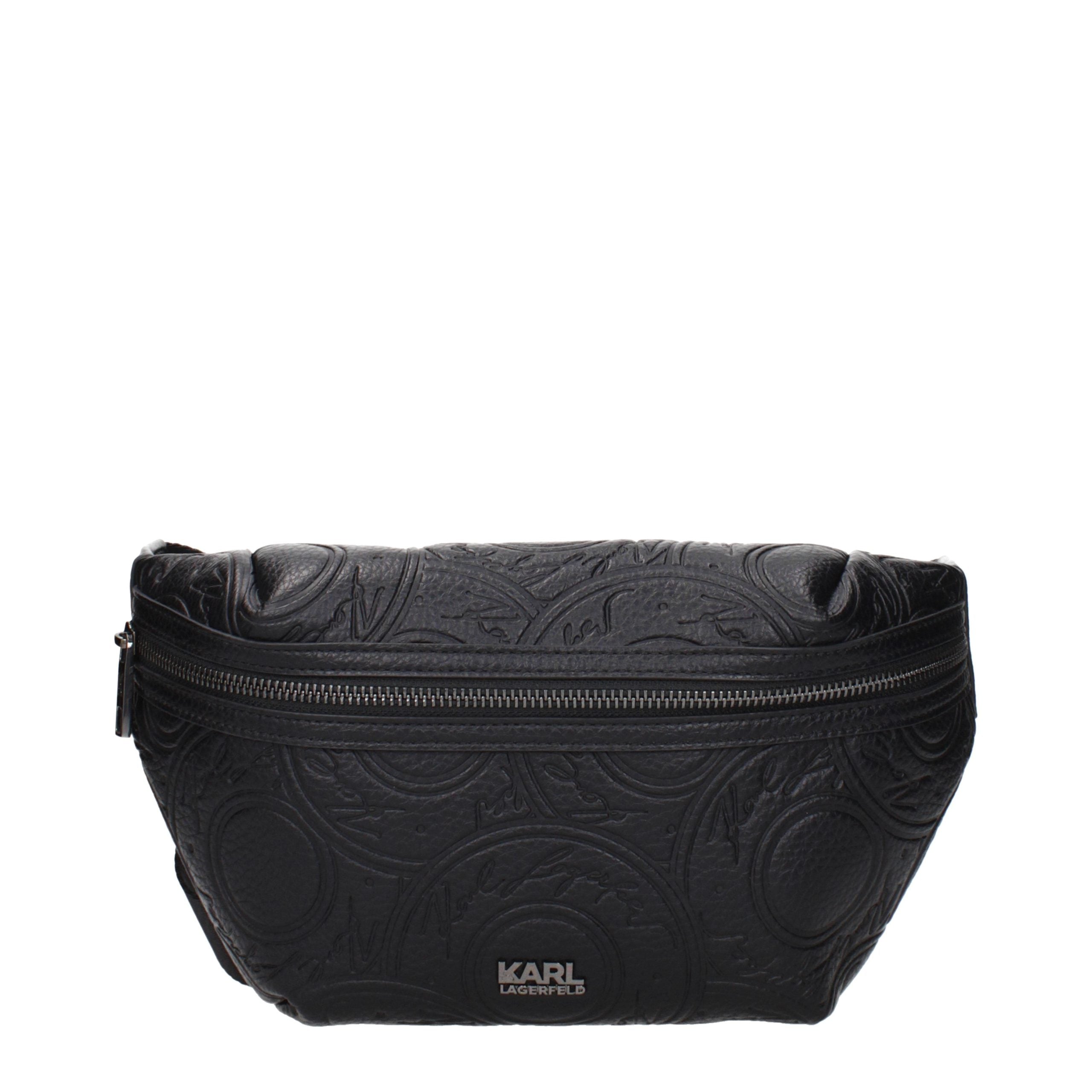 Karl Lagerfeld Black Polyethylene Backpack - Timeless Luxury Redefined