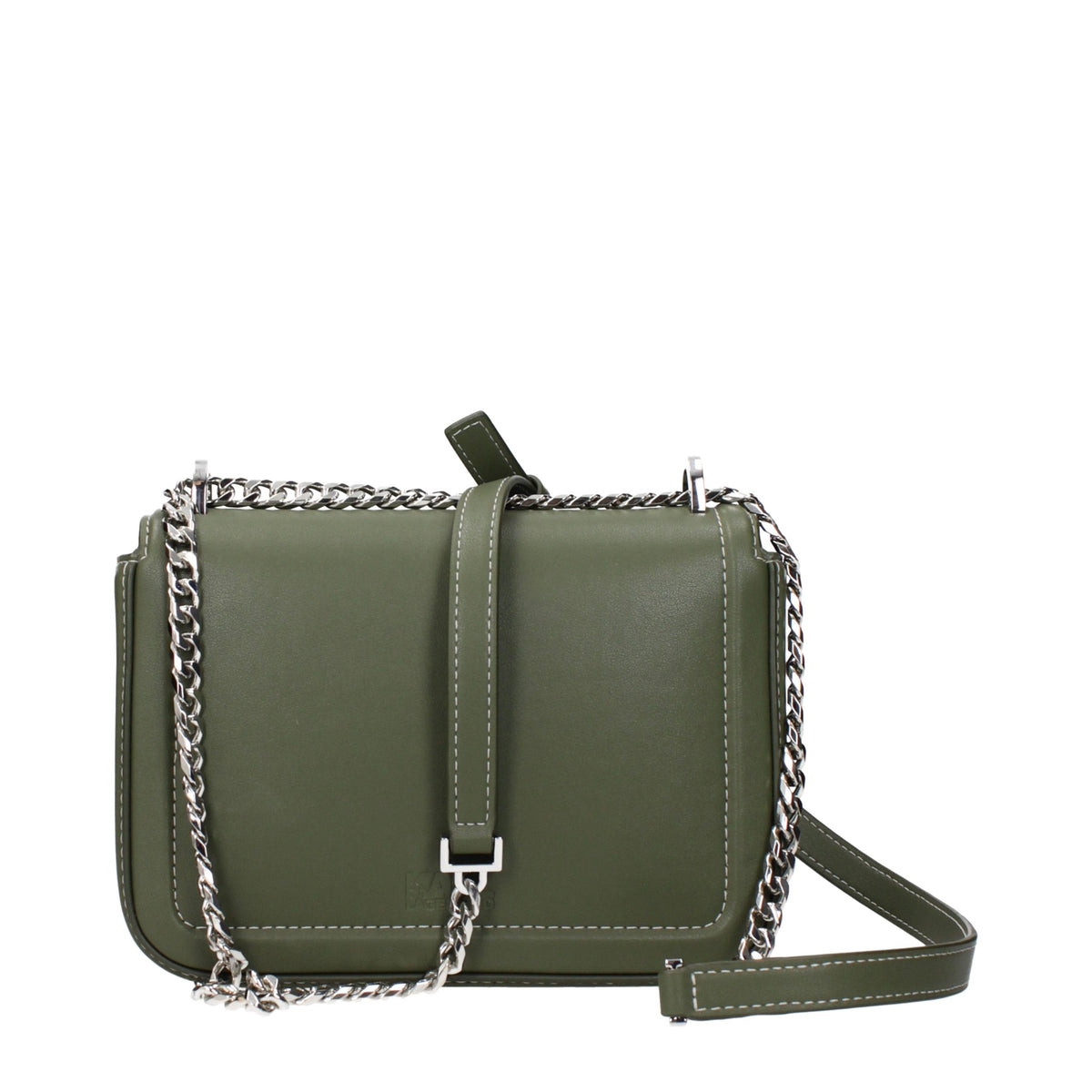 Karl Lagerfeld Green Leather Crossbody Bag - Timeless Luxury