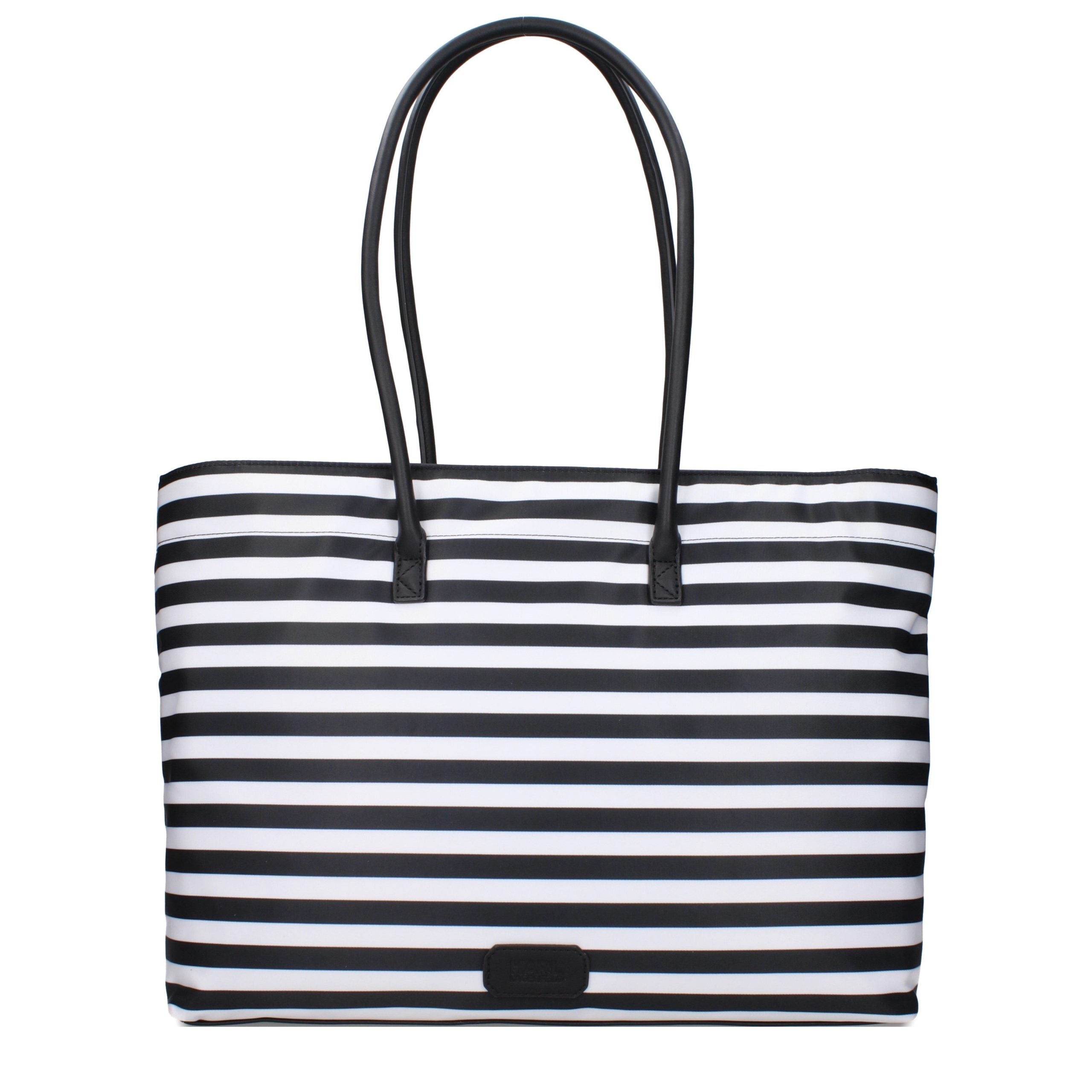 Karl Lagerfeld Black Fabric Shoulder Bag - Timeless Luxury Accessory