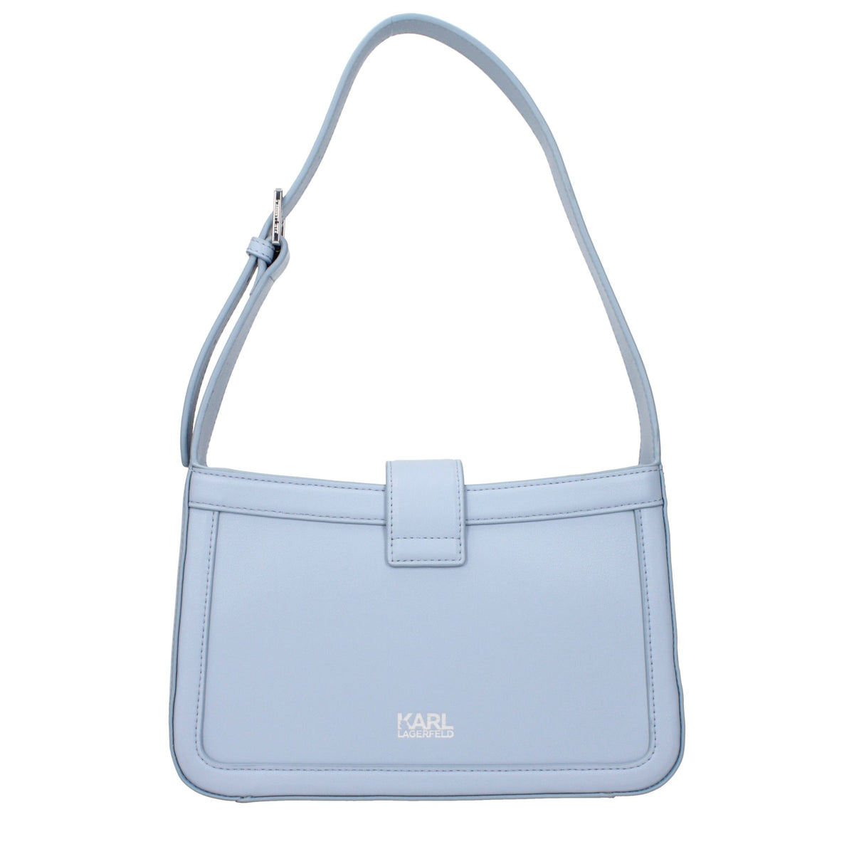 Karl Lagerfeld Light Blue Leather Shoulder Bag - Exquisite Luxury