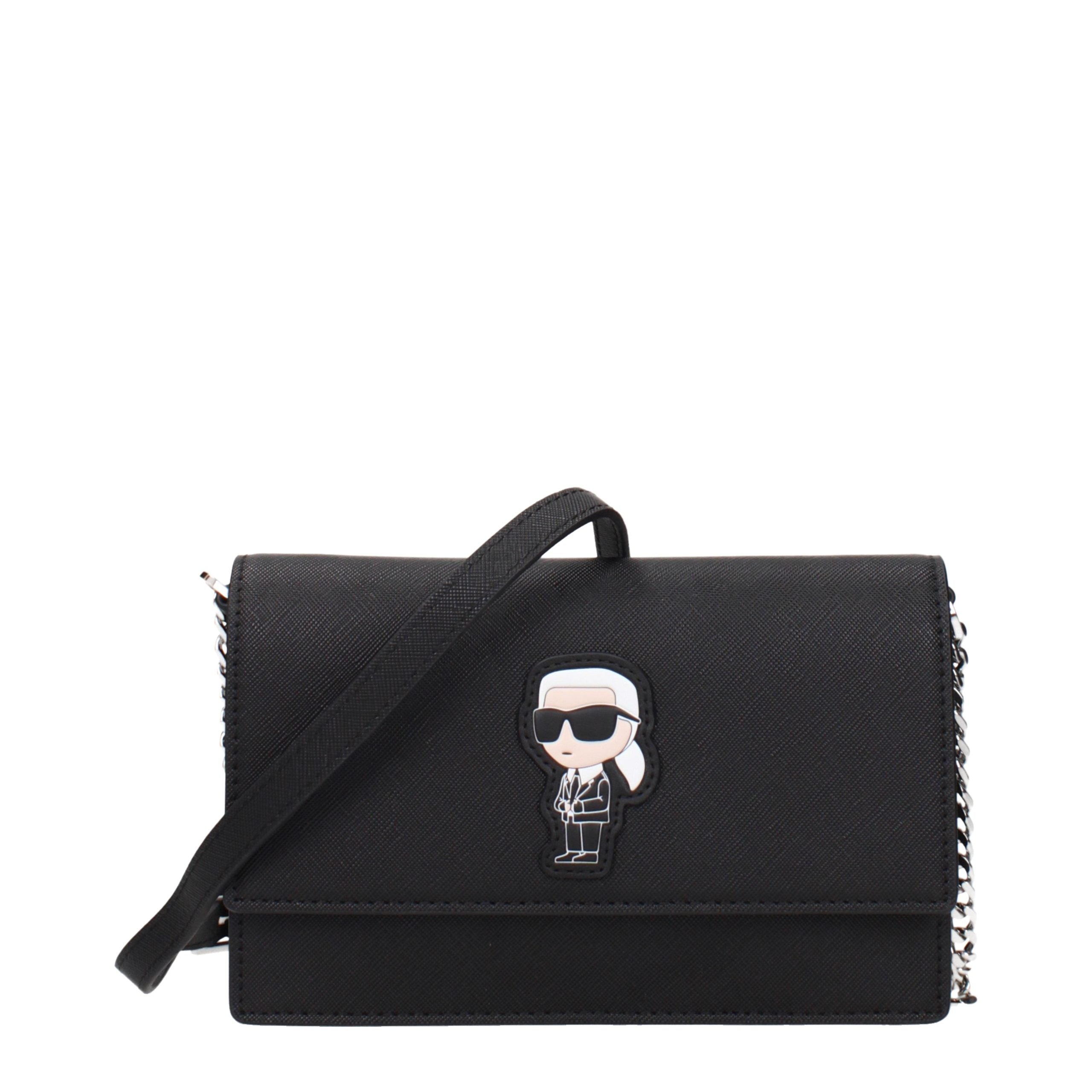 Karl Lagerfeld Black Polyethylene Crossbody Bag - Timeless Luxury