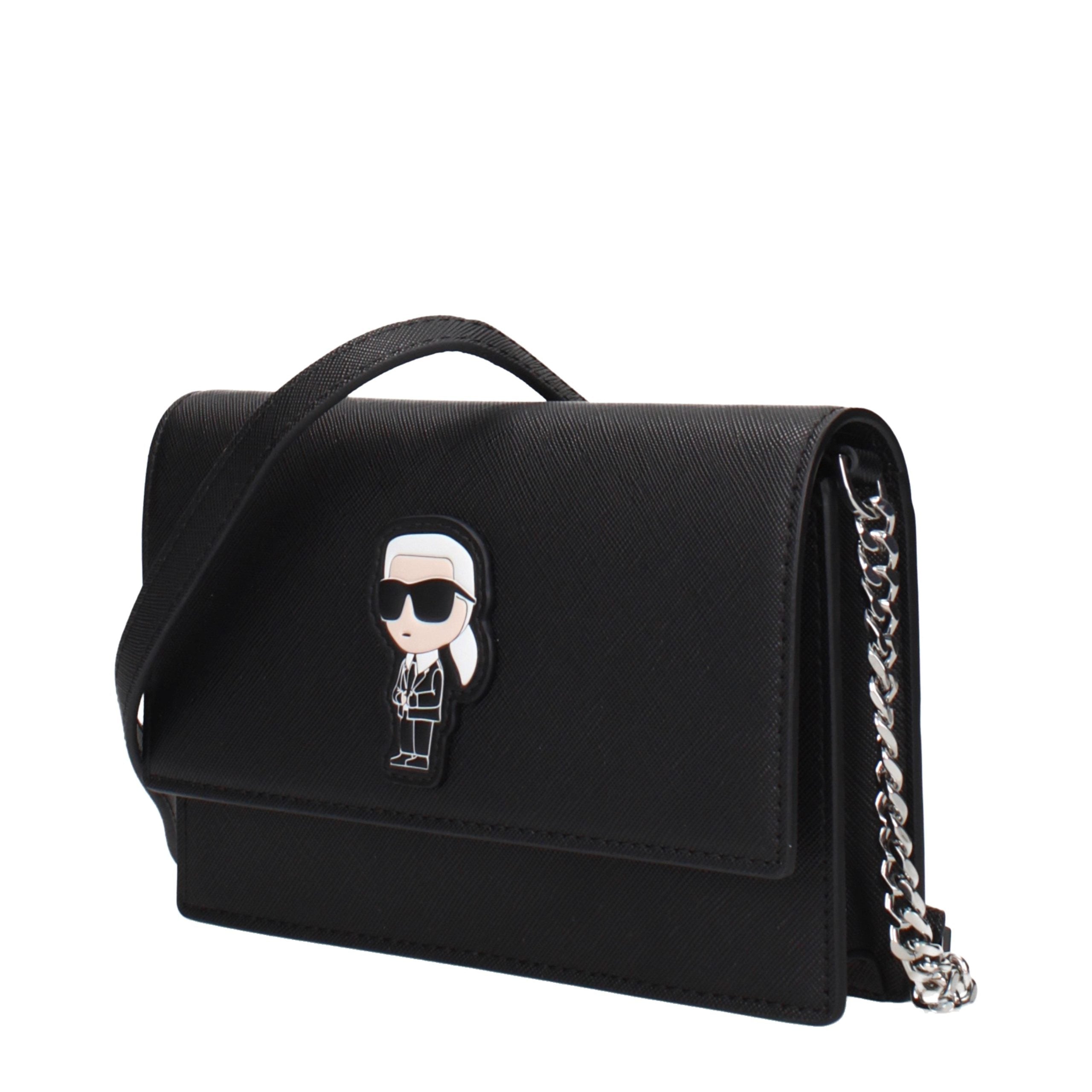 Karl Lagerfeld Black Crossbody Bag - Timeless Luxury Elegance