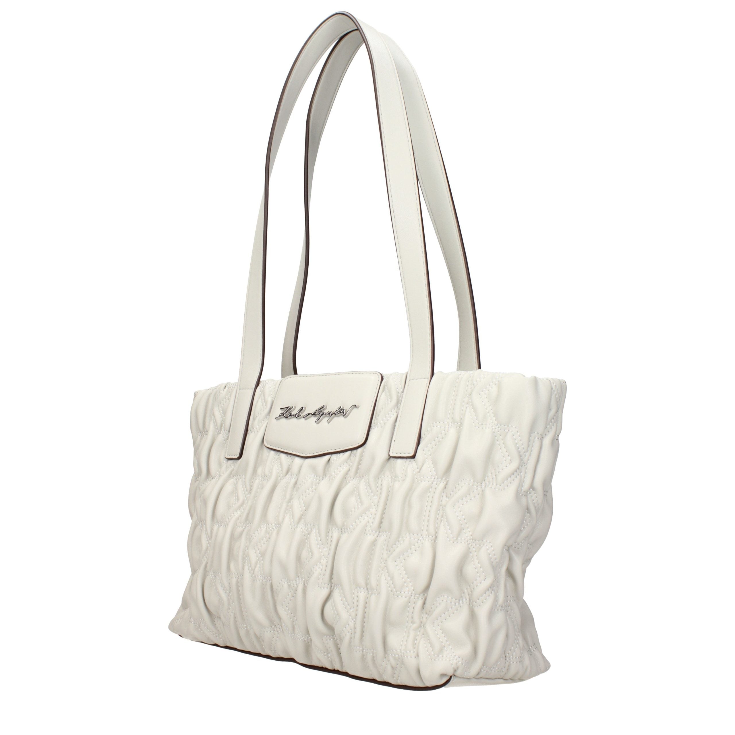 Karl Lagerfeld Gray Polyester Shoulder Bag - Elevate Your Elegance