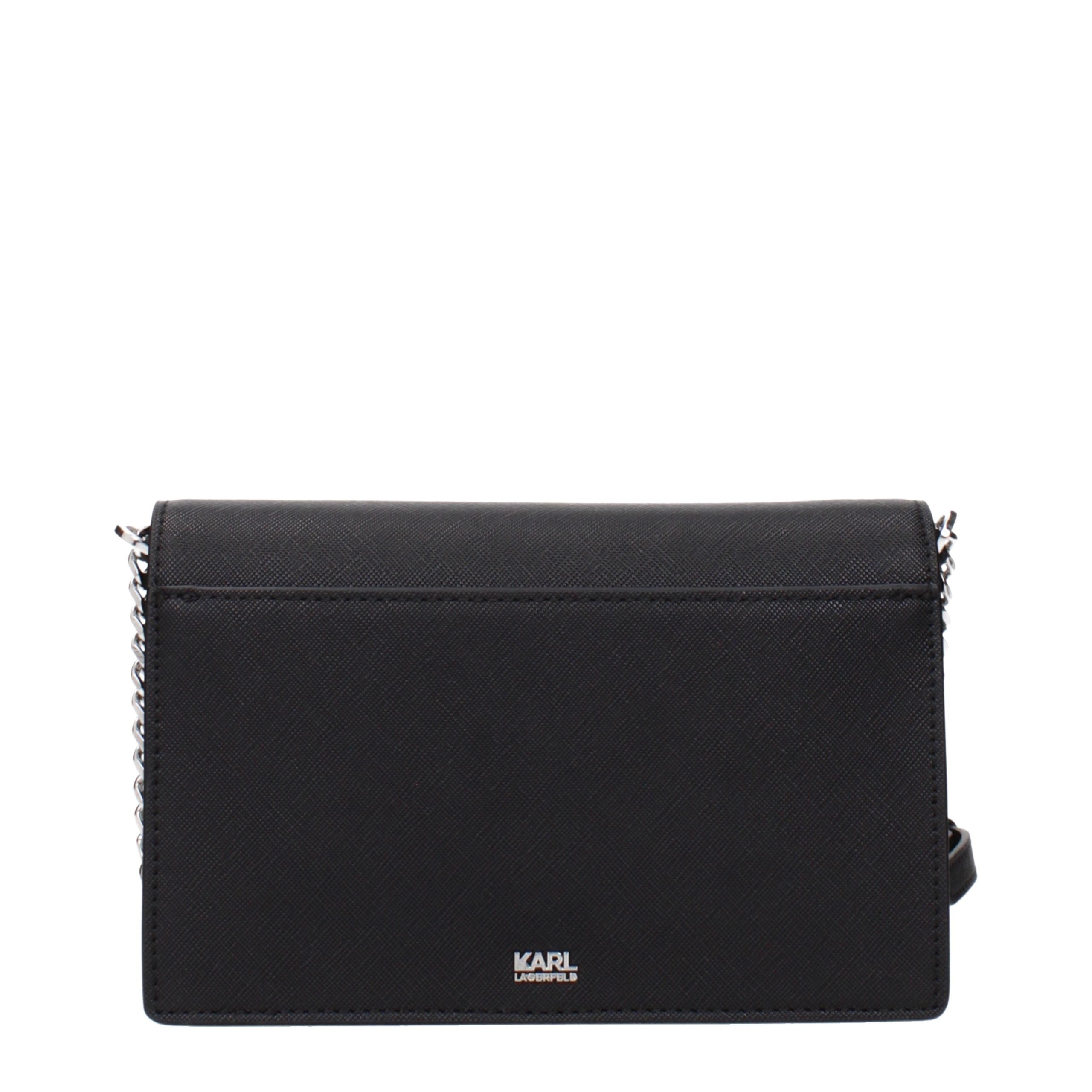 Karl Lagerfeld Black Polyethylene Crossbody Bag - Timeless Elegance