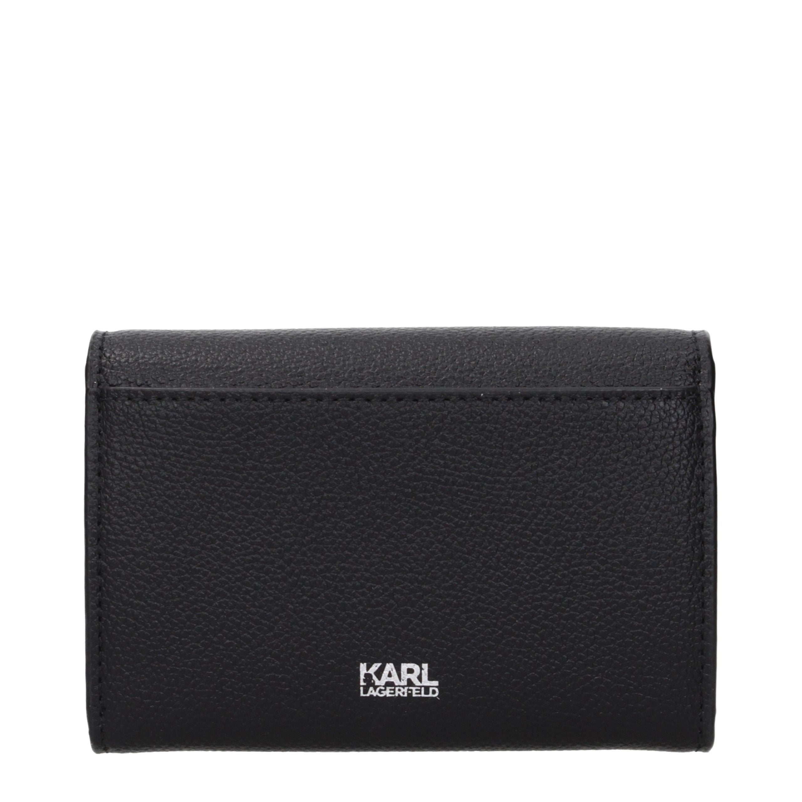 Karl Lagerfeld Black Polyester Wallet - Timeless Luxury Accessory