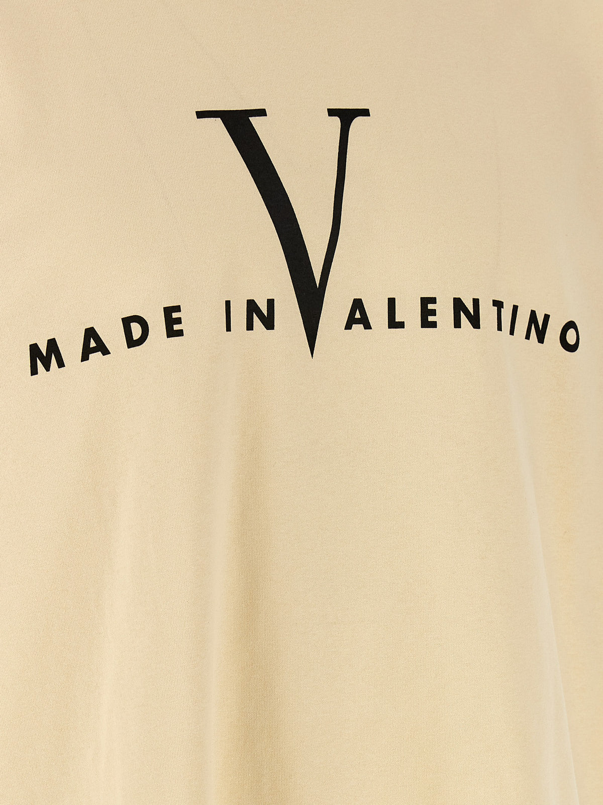 Valentino Garavani Beige Cotton T-Shirt - Timeless Luxury Essential