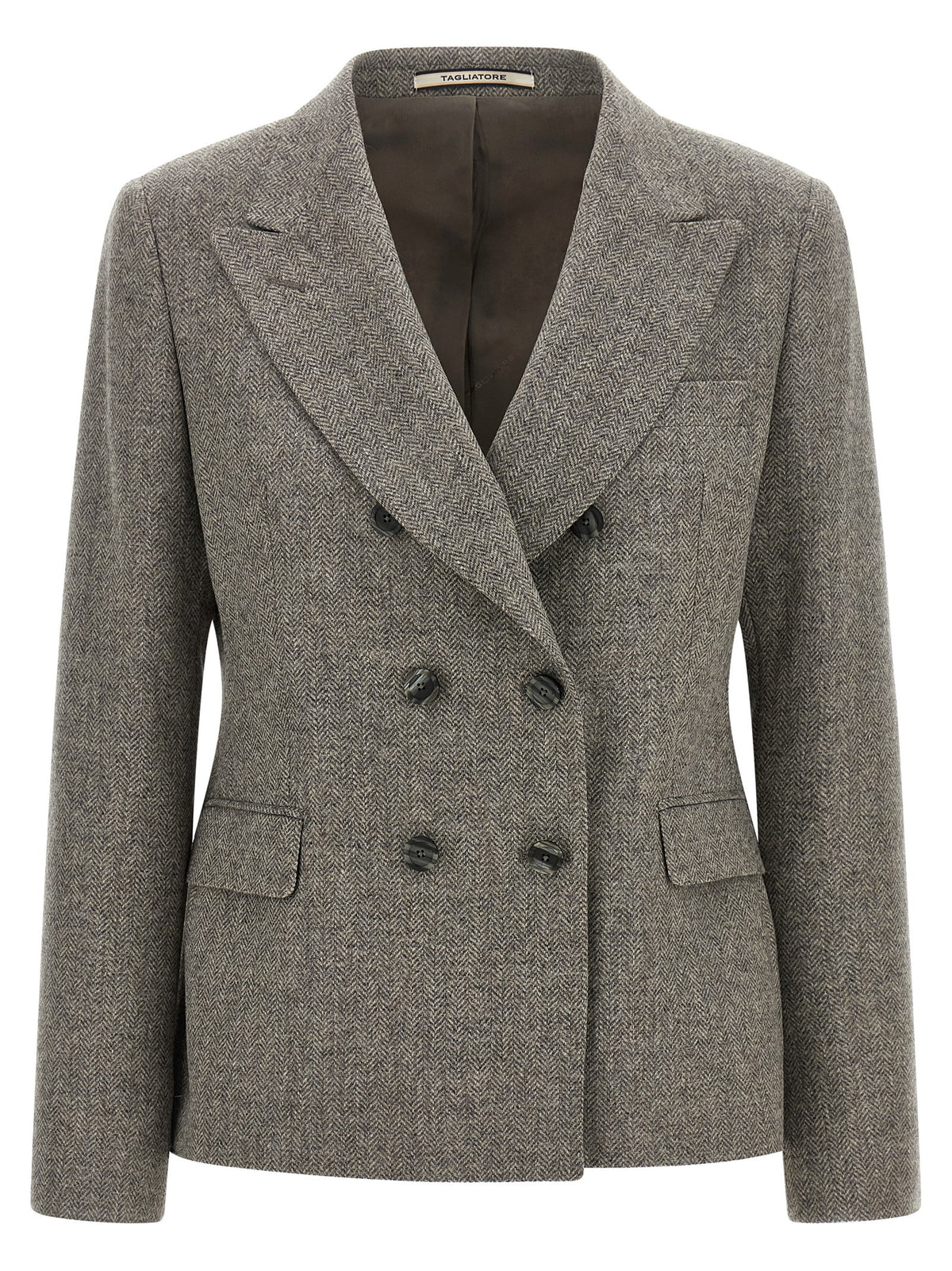 Discover the Tagliatore Gray Virgin Wool Blazer, a timeless blend of luxury and sophistication, crafted in Italy from premium virgin wool and cashmere for an exquisite silhouette.