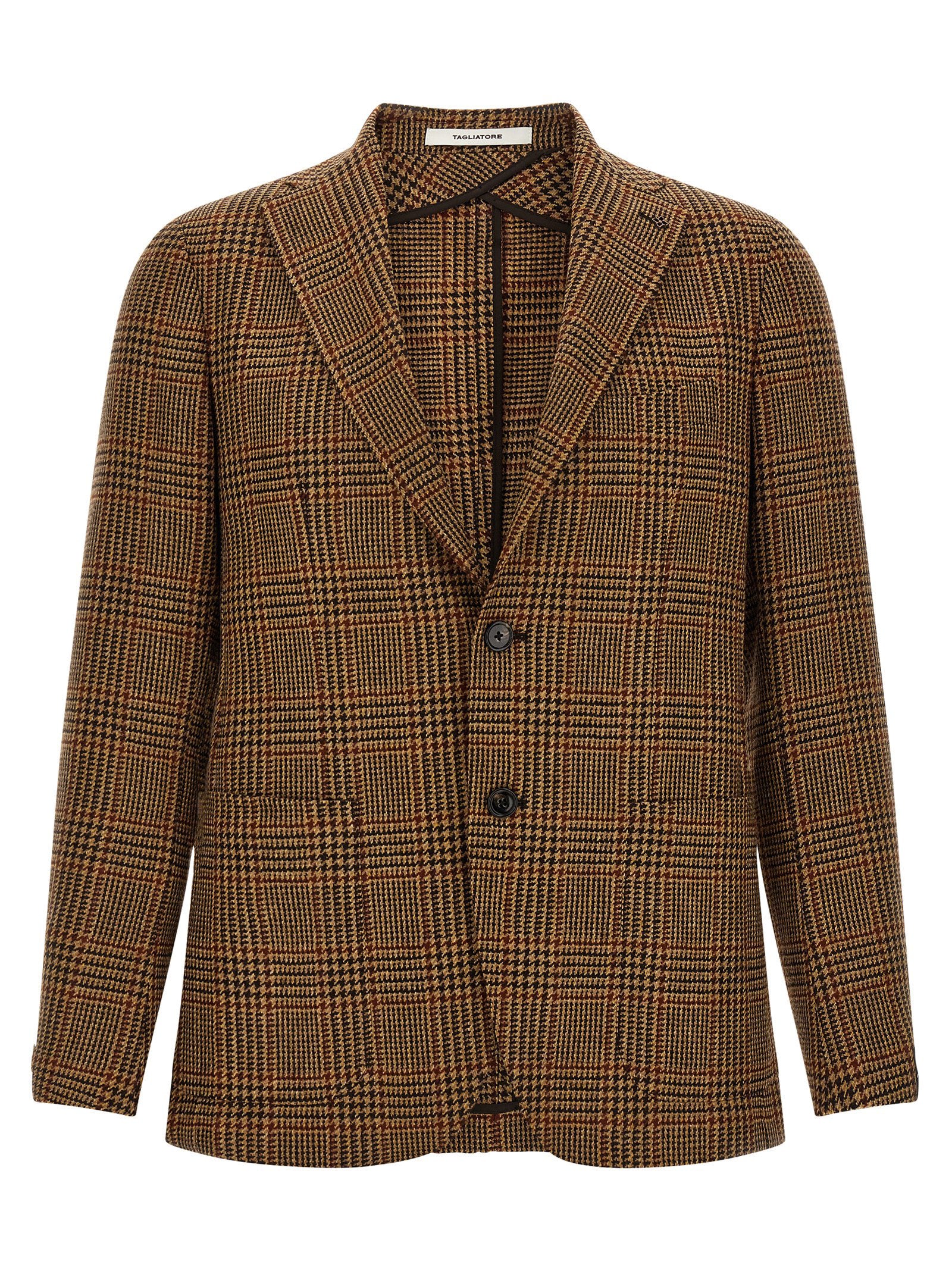 Discover the Tagliatore Brown Virgin Wool Blazer, a masterpiece of Italian craftsmanship, blending luxurious virgin wool and cashmere for timeless elegance.