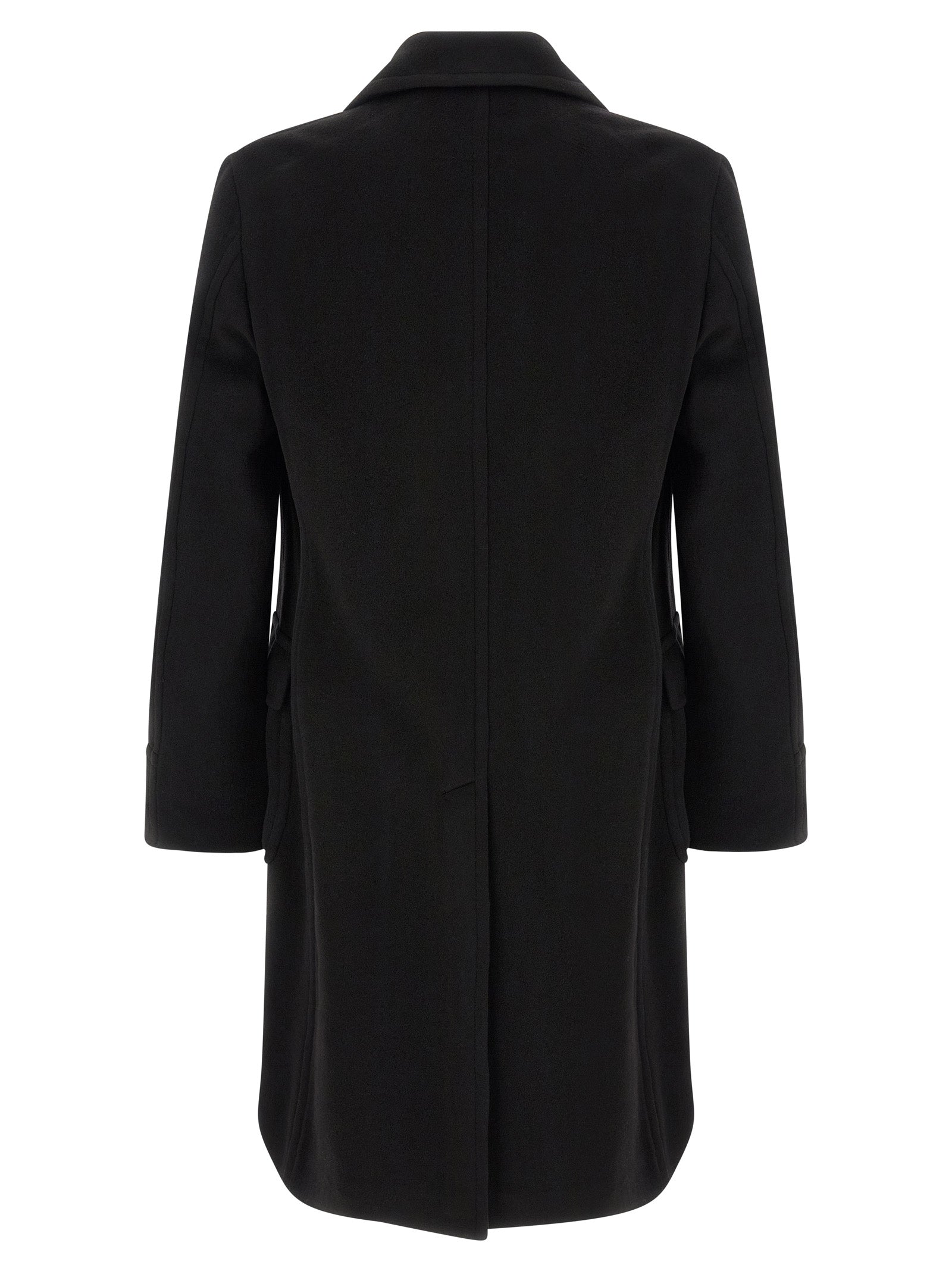 Tagliatore Black Cashmere Coat - Timeless Luxury Outerwear
