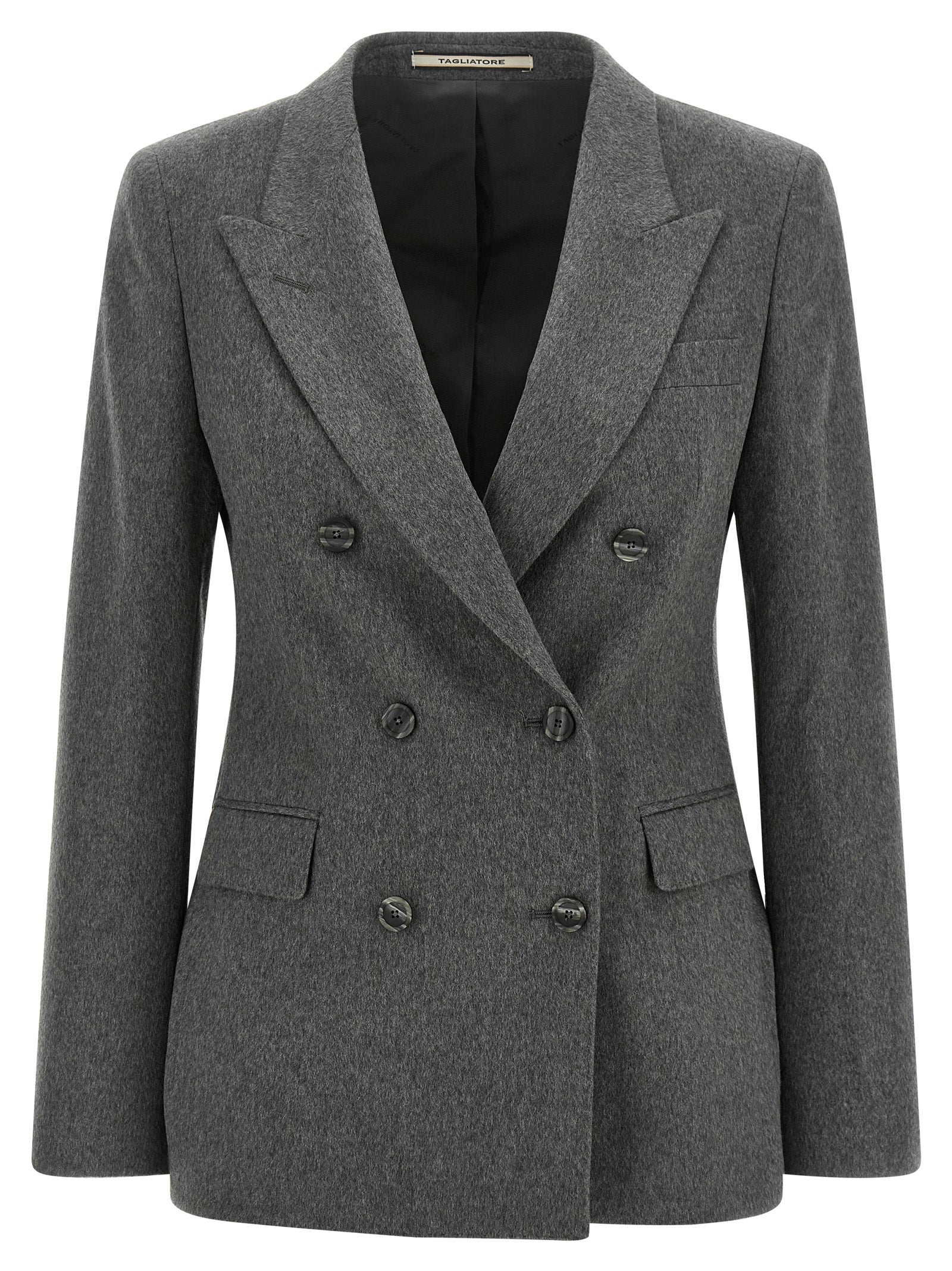 Tagliatore Gray Cashmere Blazer - Timeless Luxury Redefined