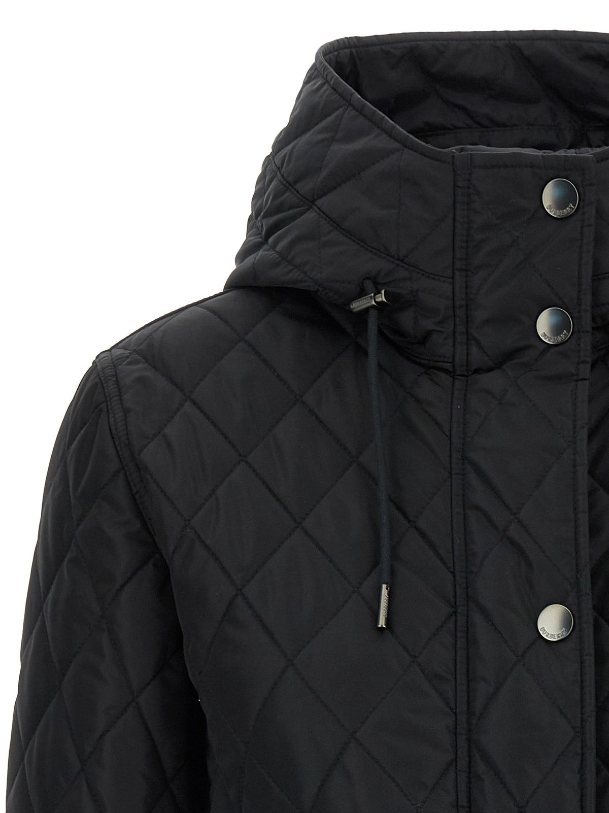 Burberry Black Polyamide Full-Length Jacket - Timeless Luxury