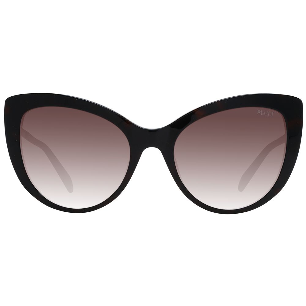 Discover the Emilio Pucci Brown Plastic Sunglasses, where exquisite craftsmanship meets timeless elegance, perfect for those who embody sophistication and allure.