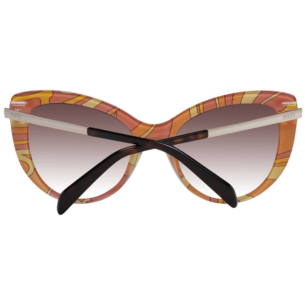 Elevate your elegance with Emilio Pucci's Brown Plastic Sunglasses, a luxurious blend of style and sophistication, perfect for sunlit escapades and glamorous evenings.