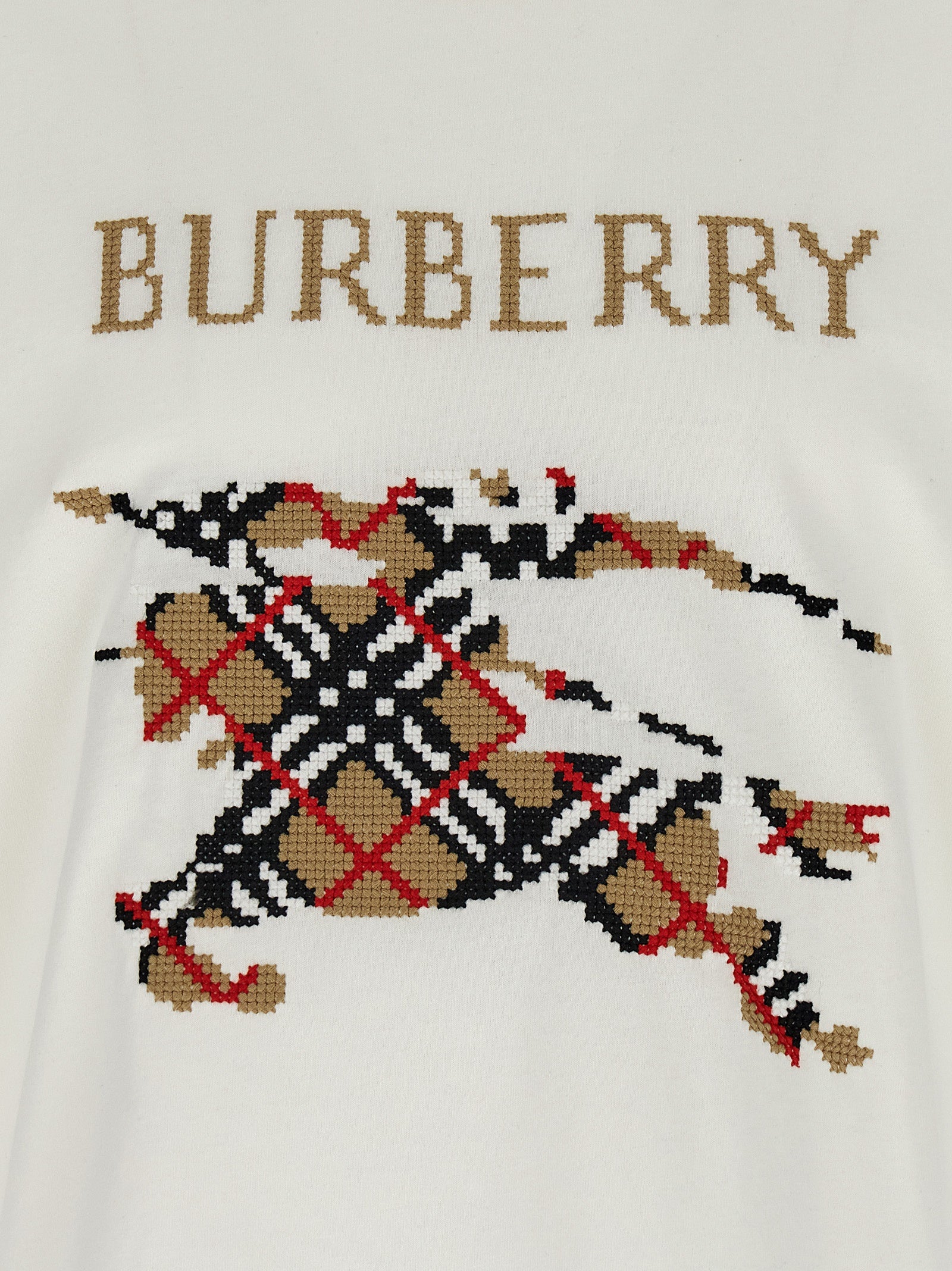 Burberry Check Cotton T-Shirt - Elevate Your Casual Elegance
