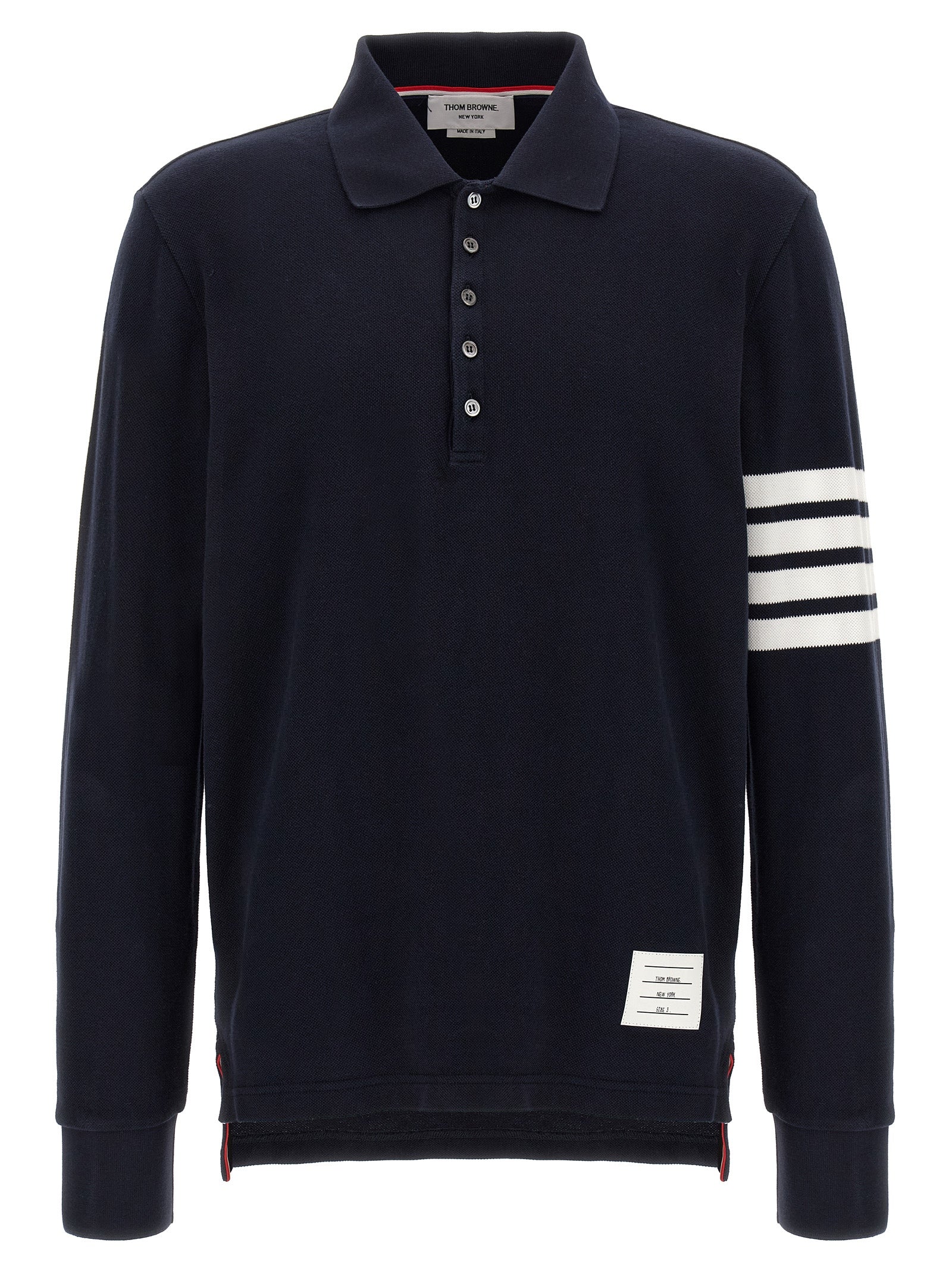 Thom Browne Blue Cotton Polo Shirt - Timeless Luxury Elegance